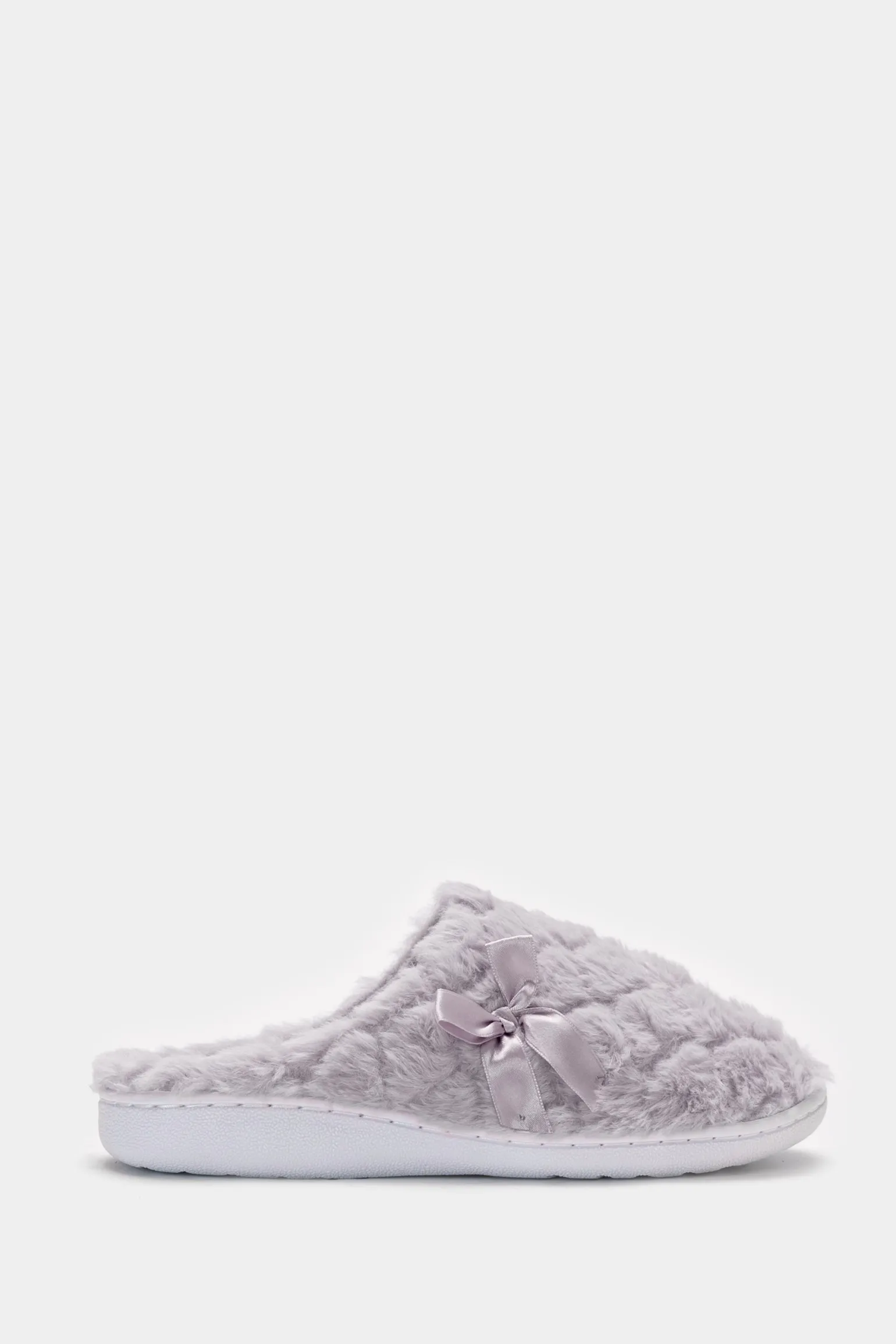 Donna Piazza Italia Pantofole<Pantofola in tessuto furry con paillettes e fondo alto -