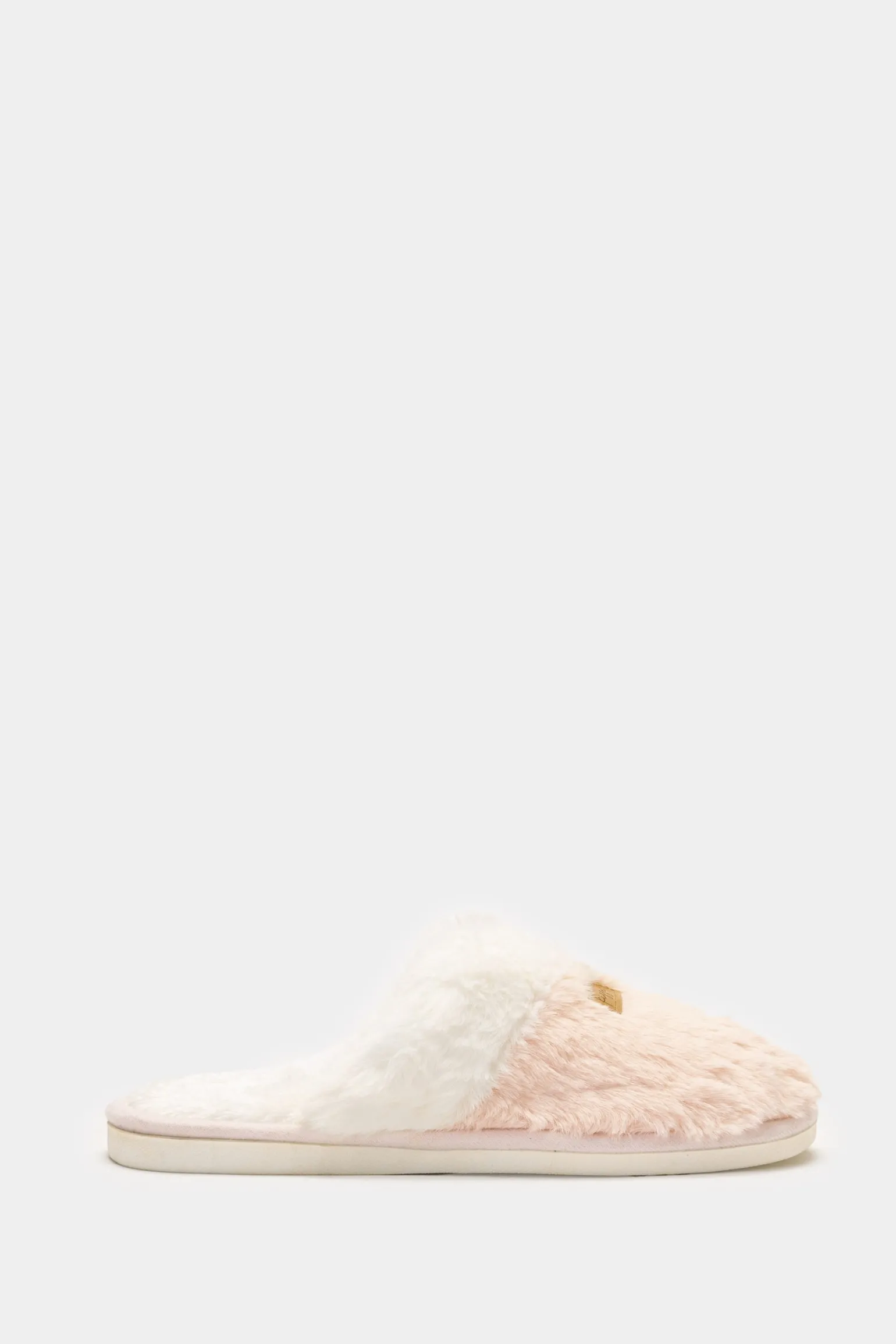 Donna Piazza Italia Pantofole<Pantofola in tessuto furry, in due varianti colore -