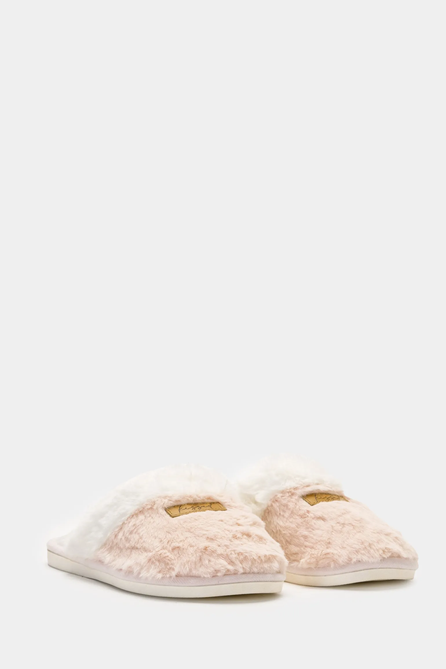 Donna Piazza Italia Pantofole<Pantofola in tessuto furry, in due varianti colore -
