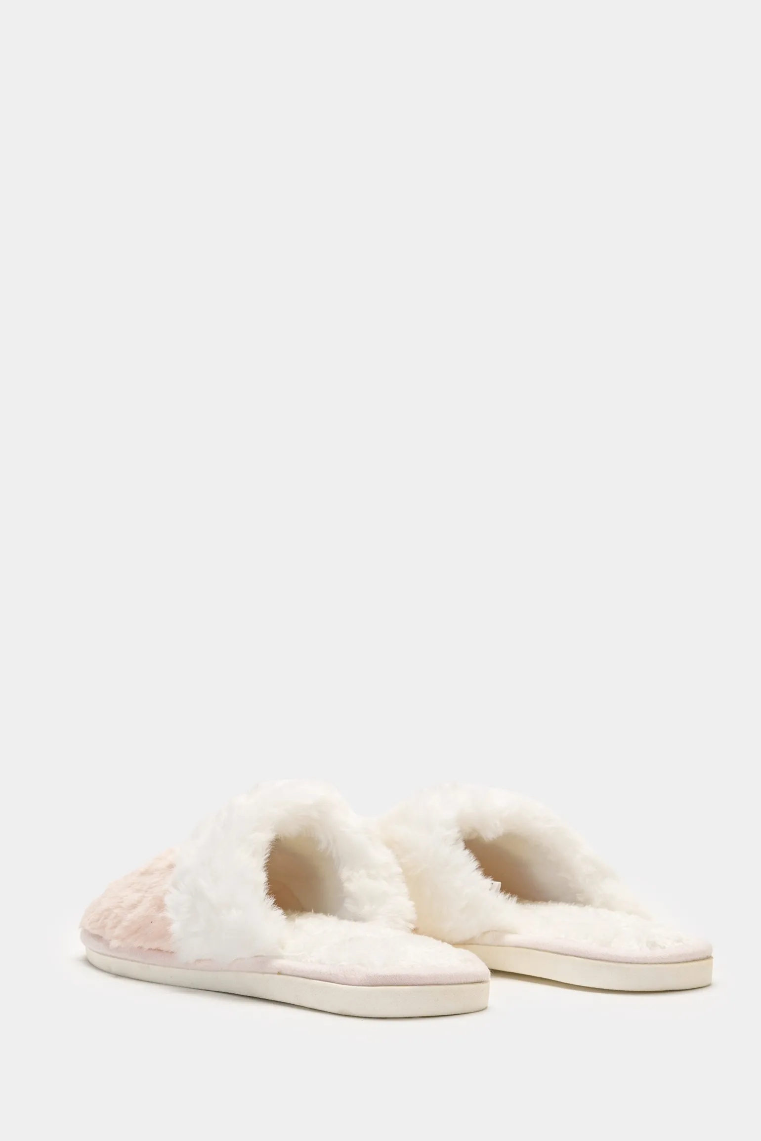 Donna Piazza Italia Pantofole<Pantofola in tessuto furry, in due varianti colore -