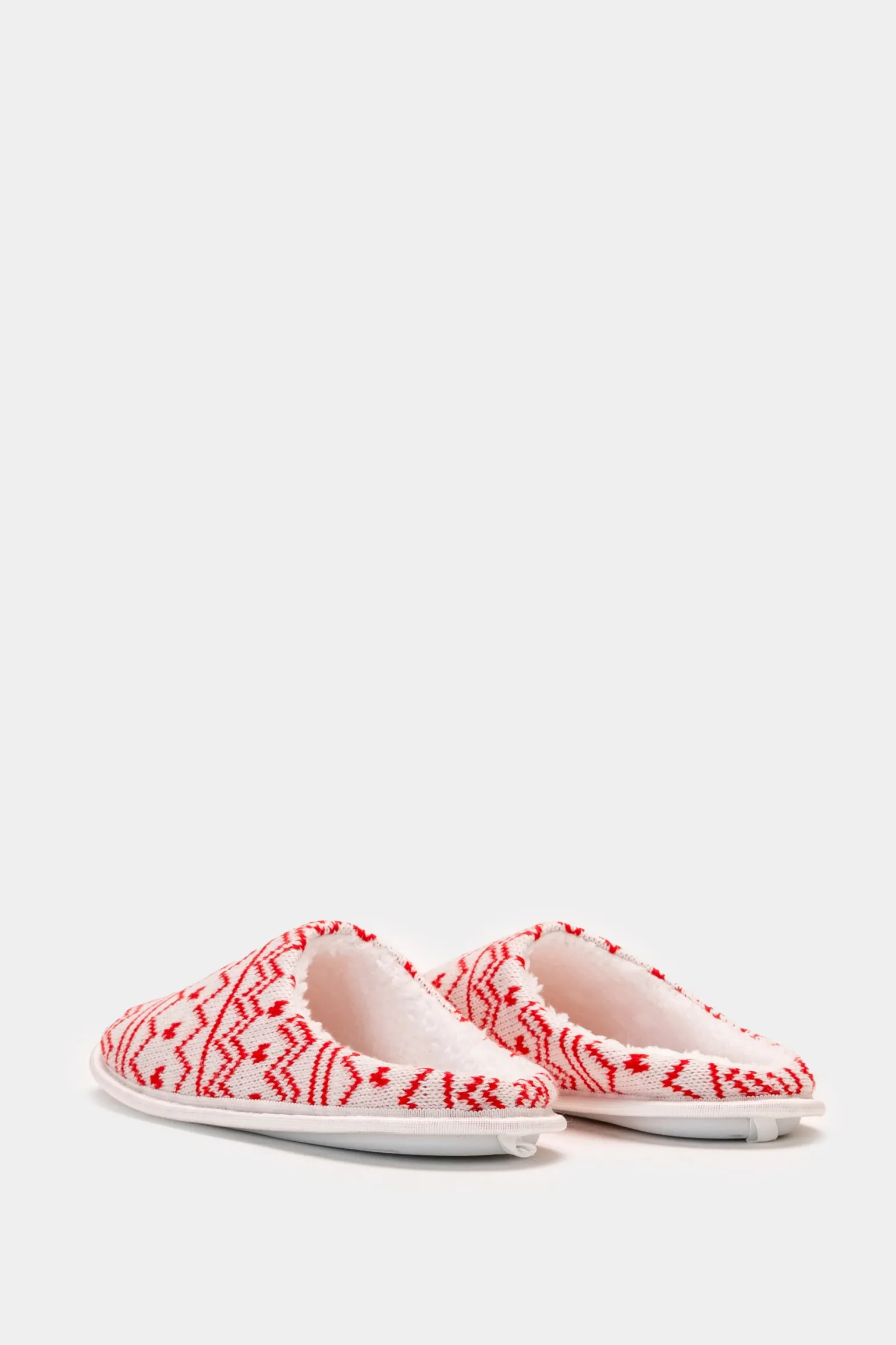 Donna Piazza Italia Pantofole<Pantofola in tessuto jacquard bicolor -