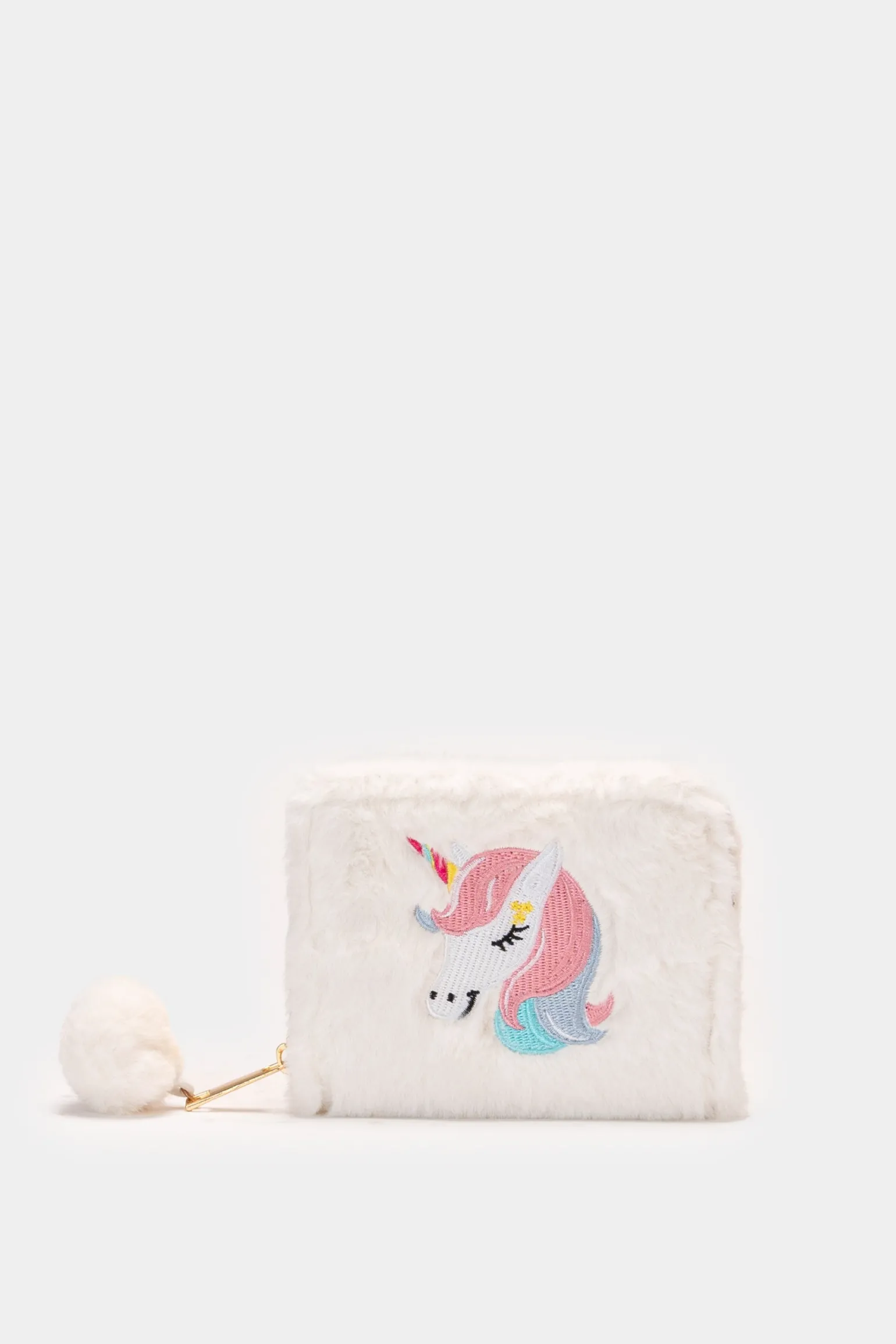 Piazza Italia Portachiavi E Portafogli | Borse E Zaini<Portamonete da bambina con unicorno in pelliccia -