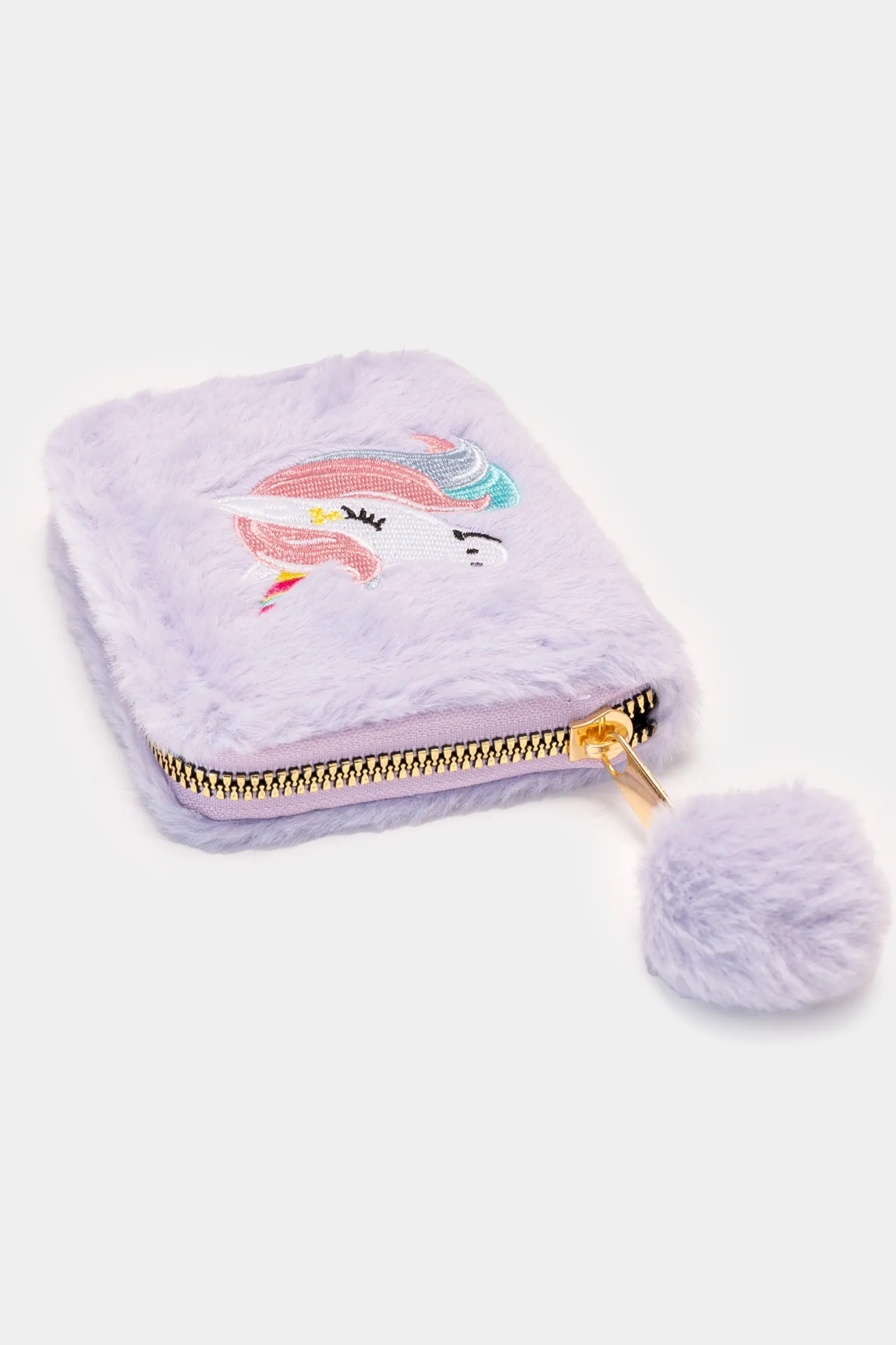 Piazza Italia Portachiavi E Portafogli | Borse E Zaini<Portamonete da bambina con unicorno in pelliccia - Lilla