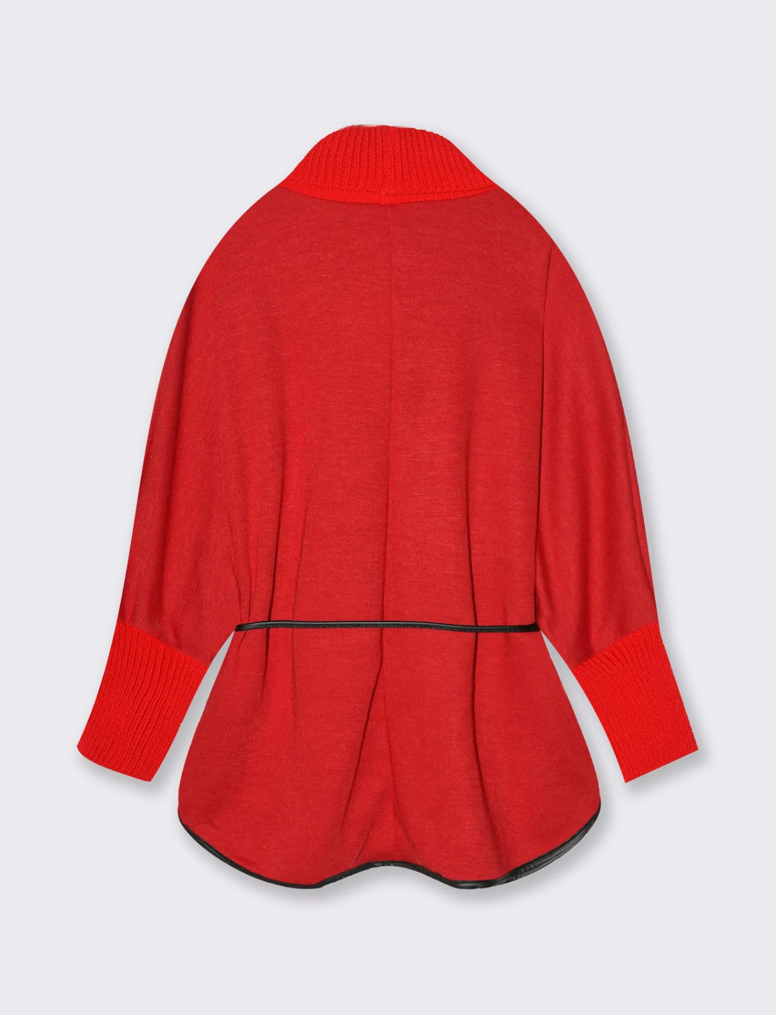 Donna Piazza Italia Maglieria<Pullover collo alto con maniche a 3/4 - Rosso