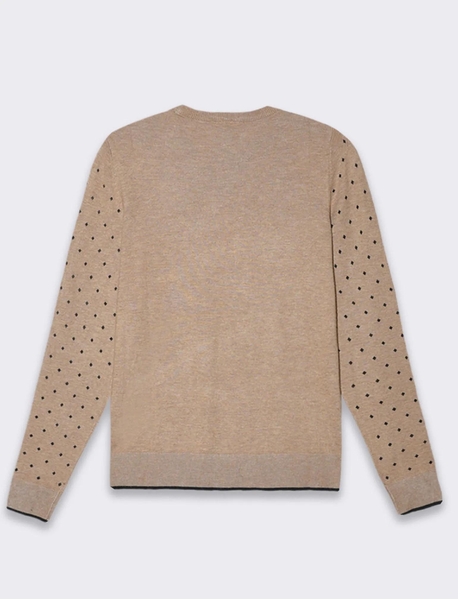 Donna Piazza Italia Donna<Pullover stampa stelle e rombi all over in flock vesitiblità slim - Cammello