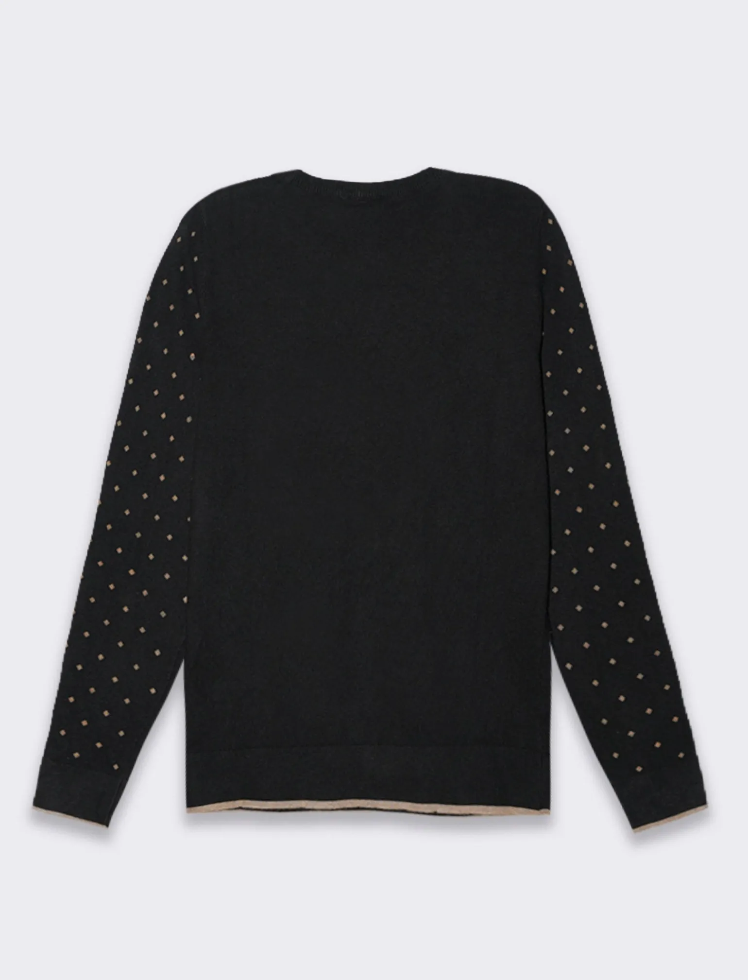 Donna Piazza Italia Donna<Pullover stampa stelle e rombi all over in flock vesitiblità slim -