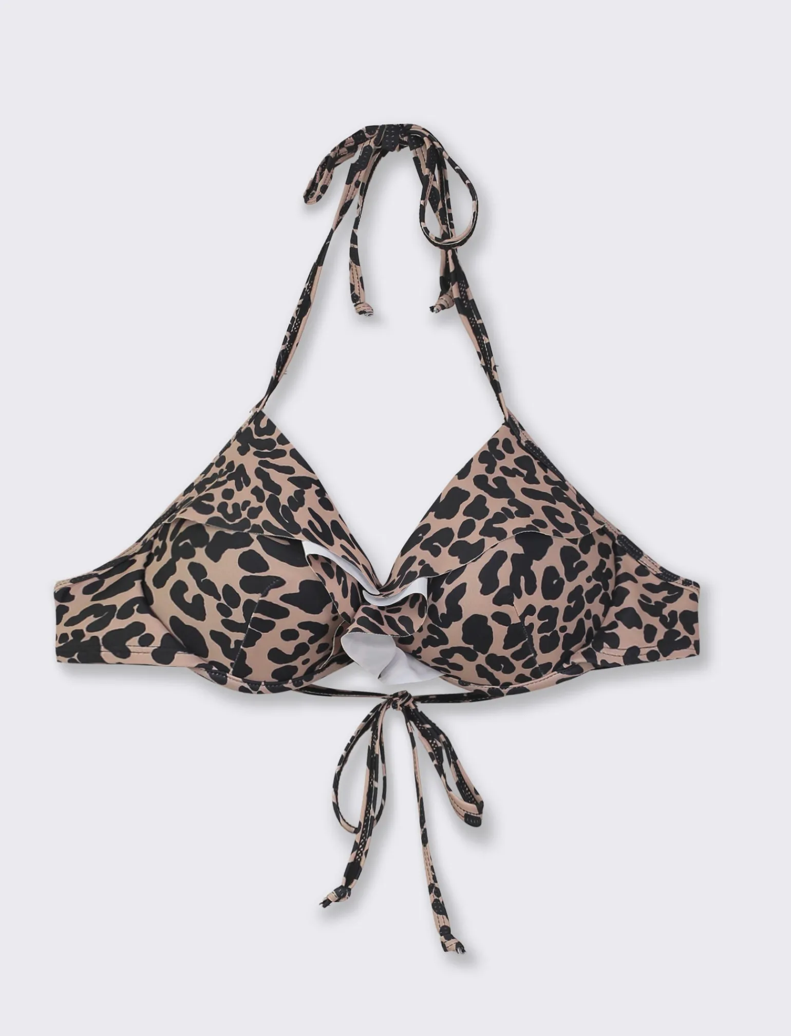 Donna Piazza Italia Donna<Push up mare con rouche da donna - Leopardato