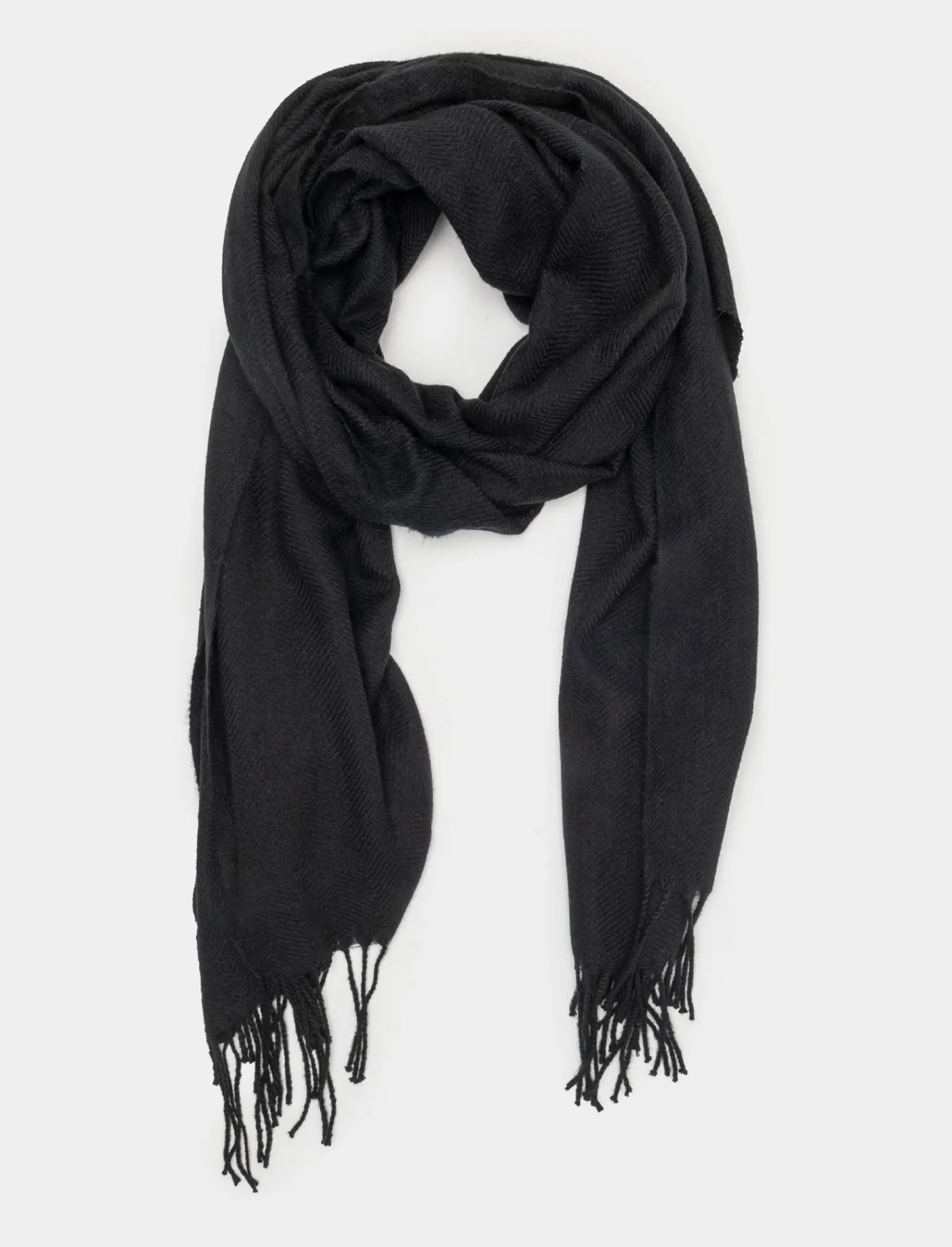 Donna Piazza Italia Foulard E Sciarpe<Sciarpa da donna in tinta unita con frange -