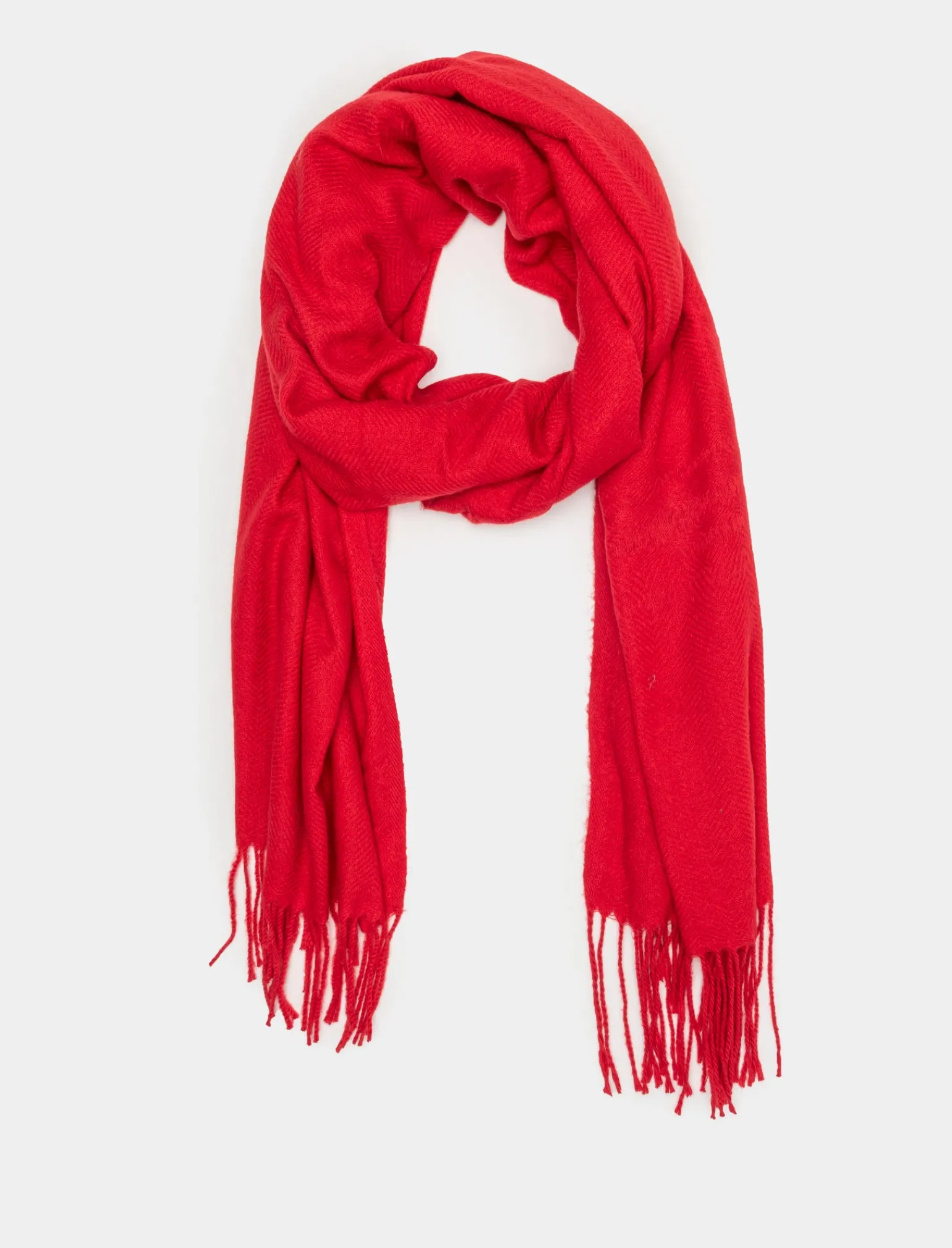 Donna Piazza Italia Foulard E Sciarpe<Sciarpa da donna in tinta unita con frange -