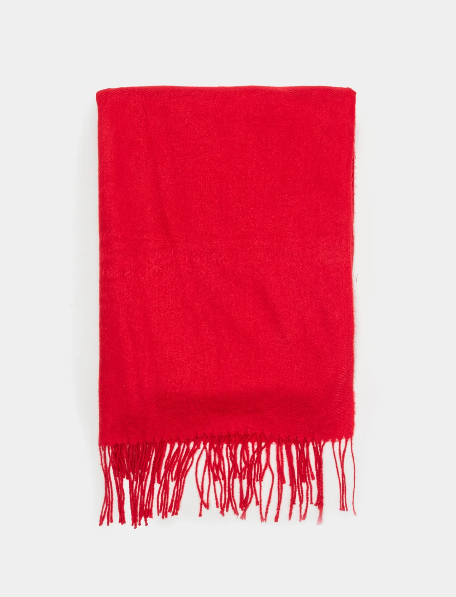 Donna Piazza Italia Foulard E Sciarpe<Sciarpa da donna in tinta unita con frange -