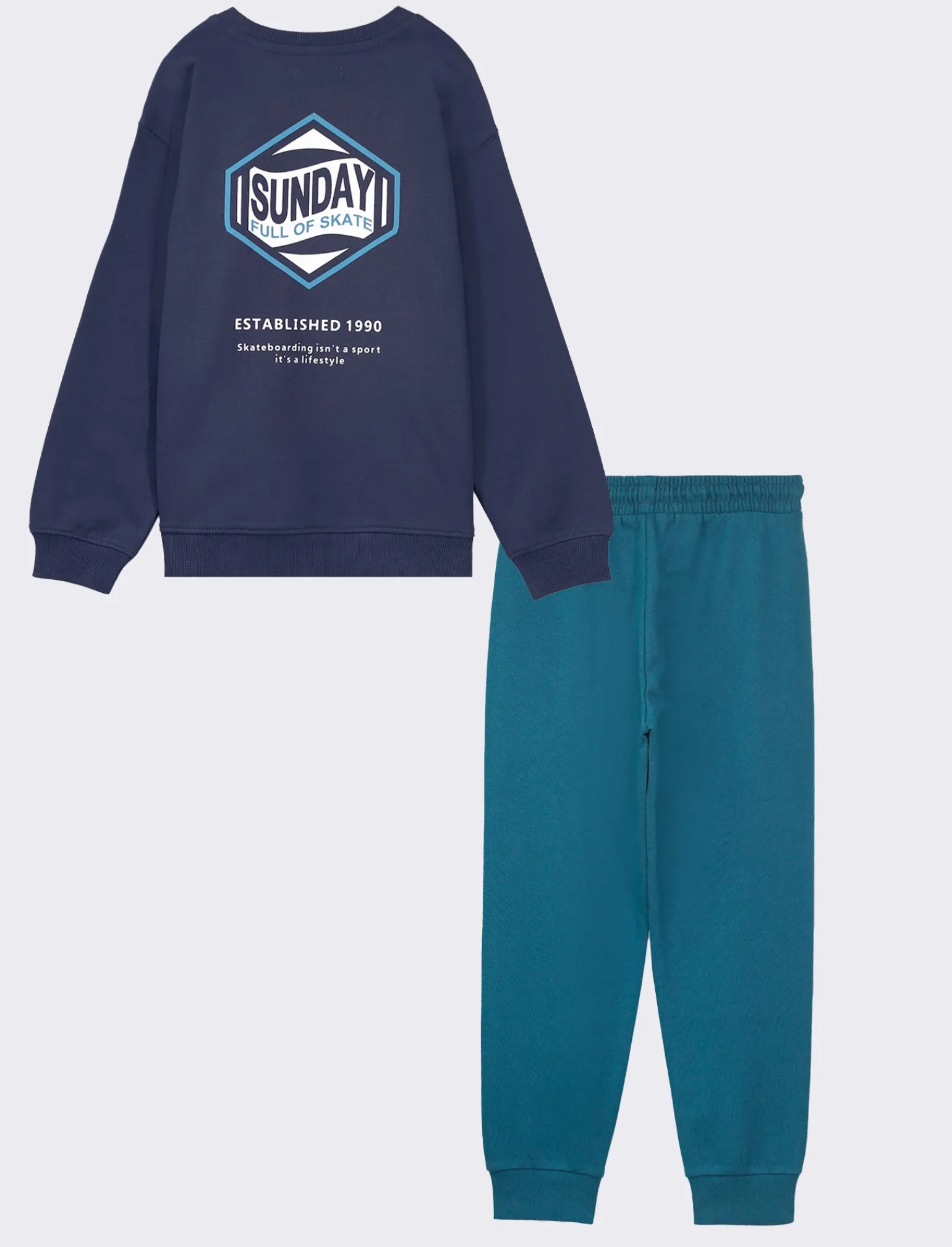 Bambino Piazza Italia Bambino | Completi<Set composto da felpa girocollo con maxi stampa sul retro e jogger con coulisse -