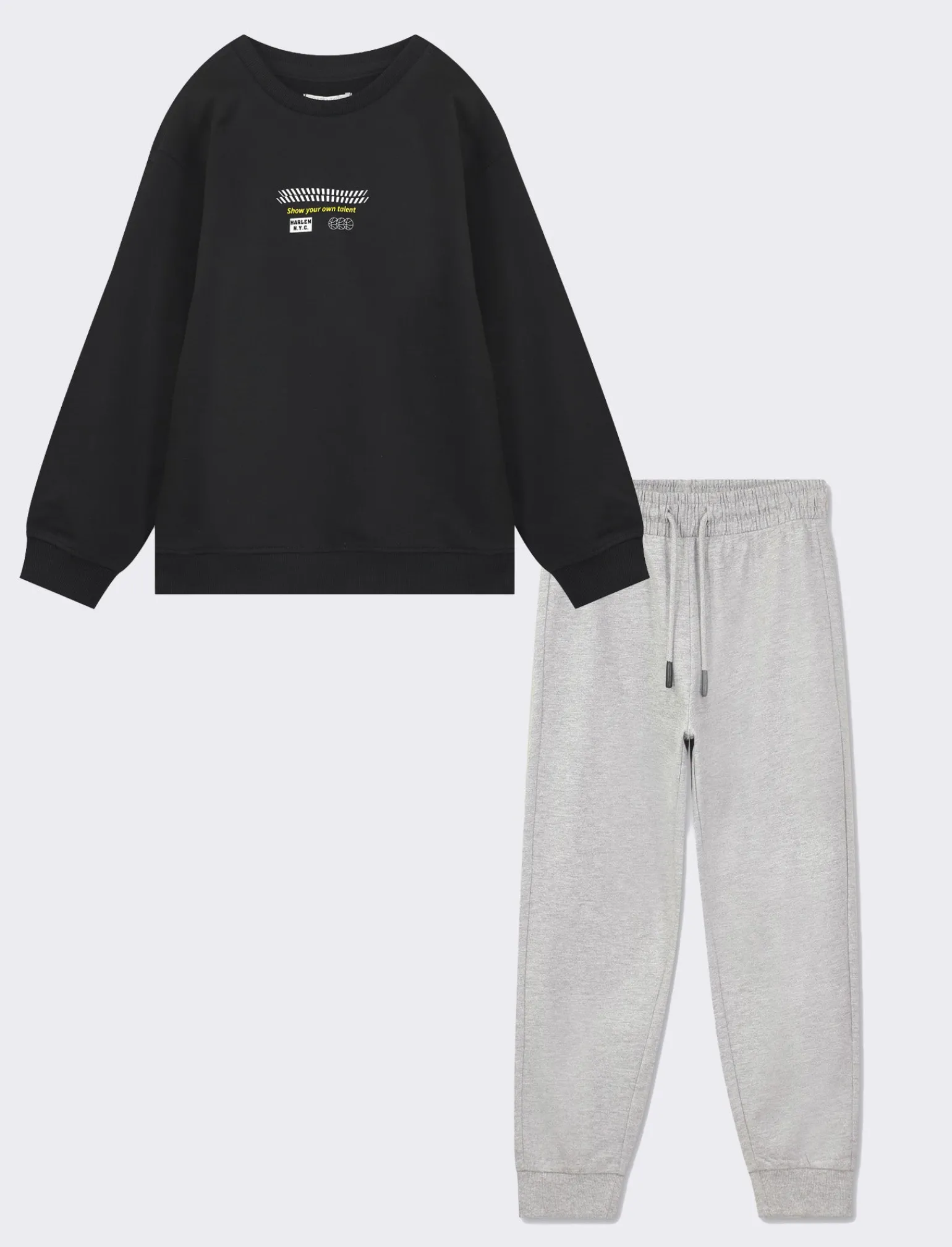 Bambino Piazza Italia Bambino | Completi<Set composto da felpa girocollo con maxi stampa sul retro e jogger con coulisse -