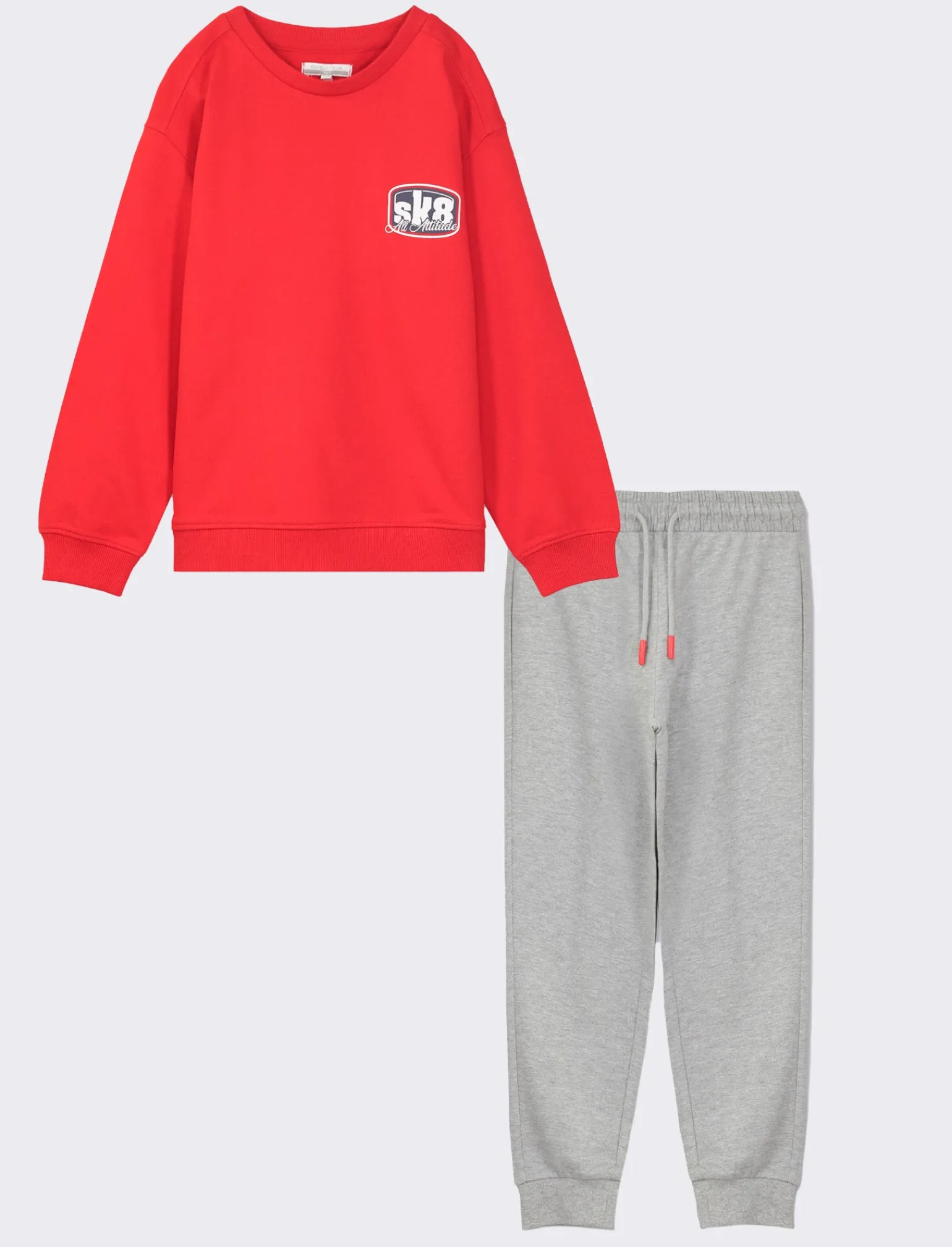 Bambino Piazza Italia Bambino | Completi&lt;Set composto da felpa girocollo con maxi stampa sul retro e jogger con coulisse -