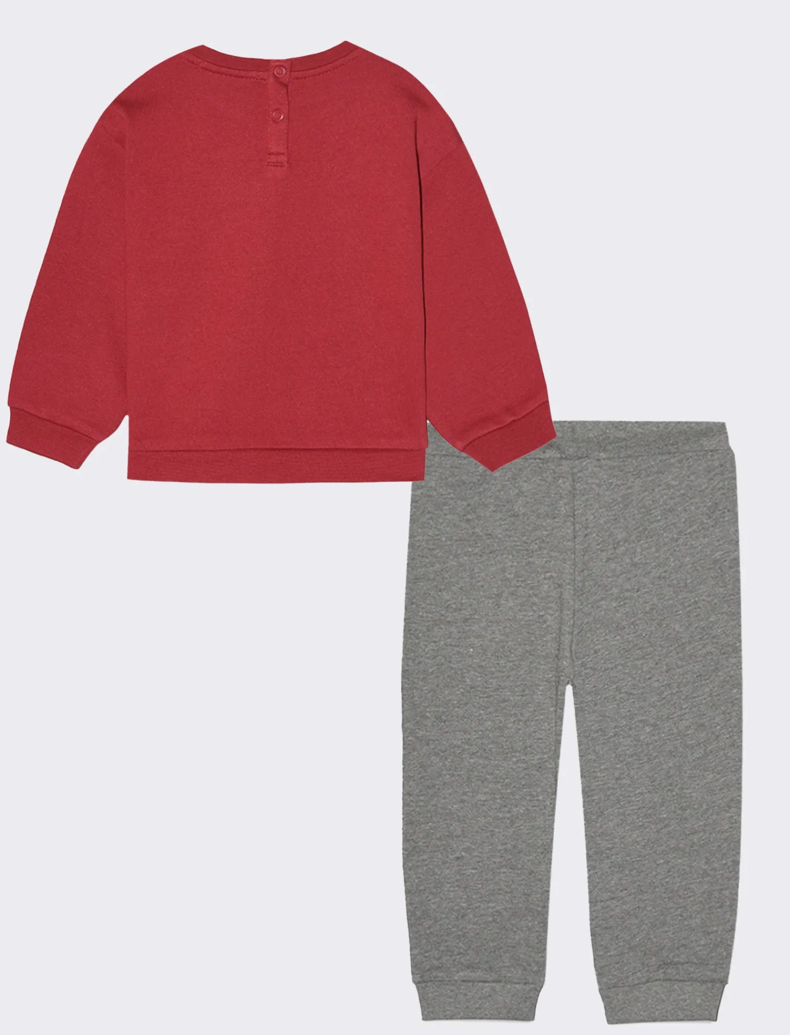 Piazza Italia Neonato | Completi<Set due pezzi felpa girocollo con stampa frontale e pantalone jogger - Bordeaux