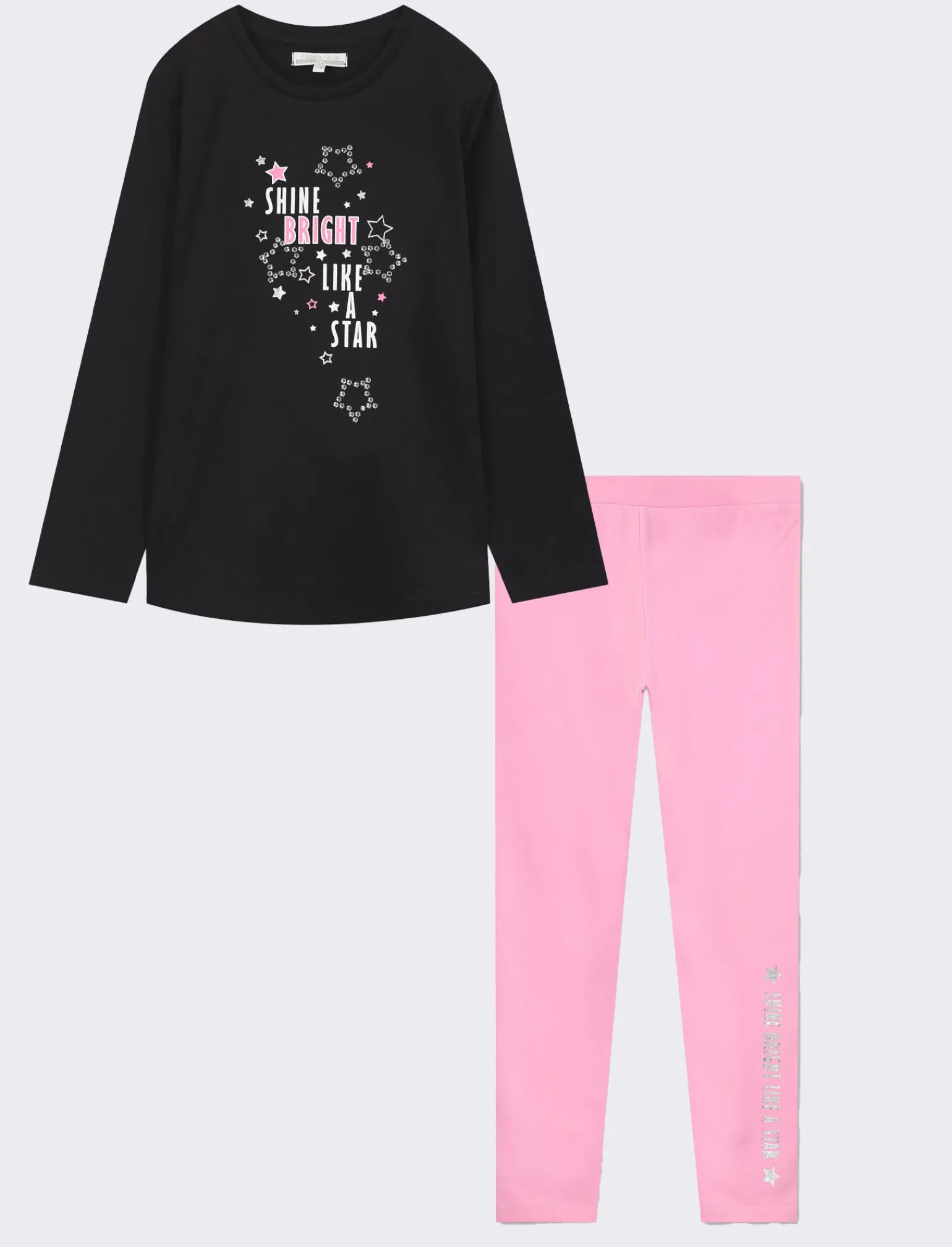 Piazza Italia Bambina | Completi<Set due pezzi maglia a manica lunga e leggings elastico con stampa mylar -