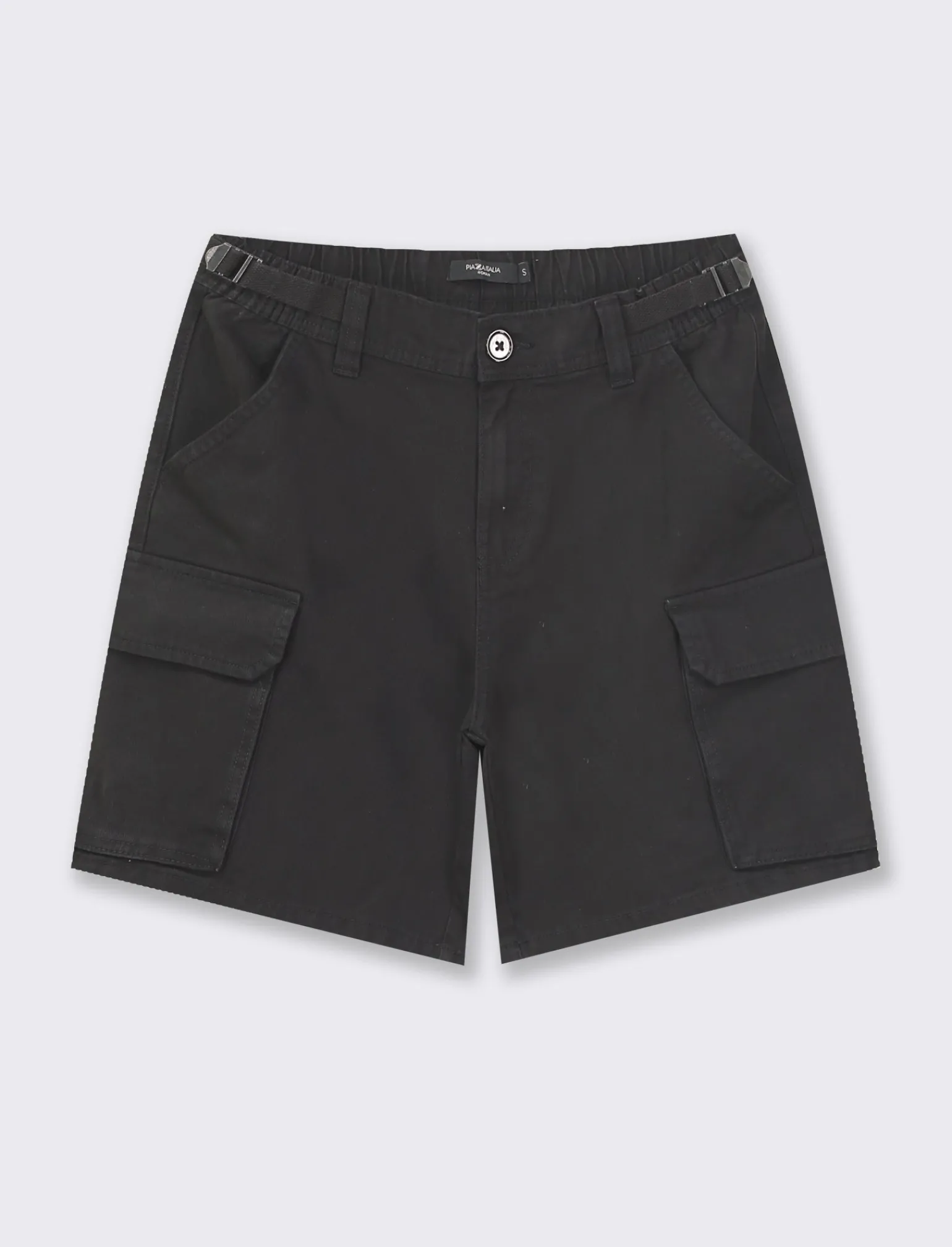 Donna Piazza Italia Donna | Shorts<Short cargo vita alta con tasche applicate e dettagli in vita con passanti e nastro regolabili -