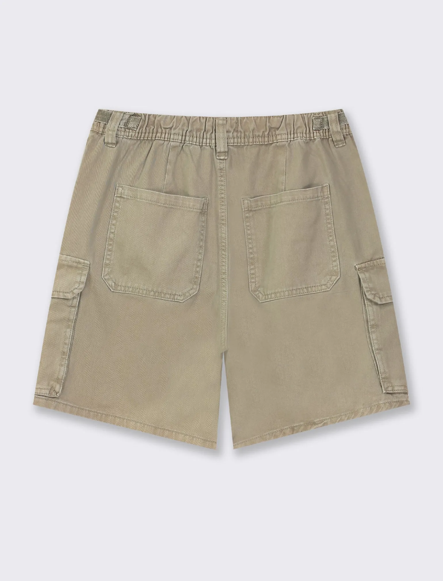 Donna Piazza Italia Donna | Shorts<Short cargo vita alta con tasche applicate e dettagli in vita con passanti e nastro regolabili - salvia