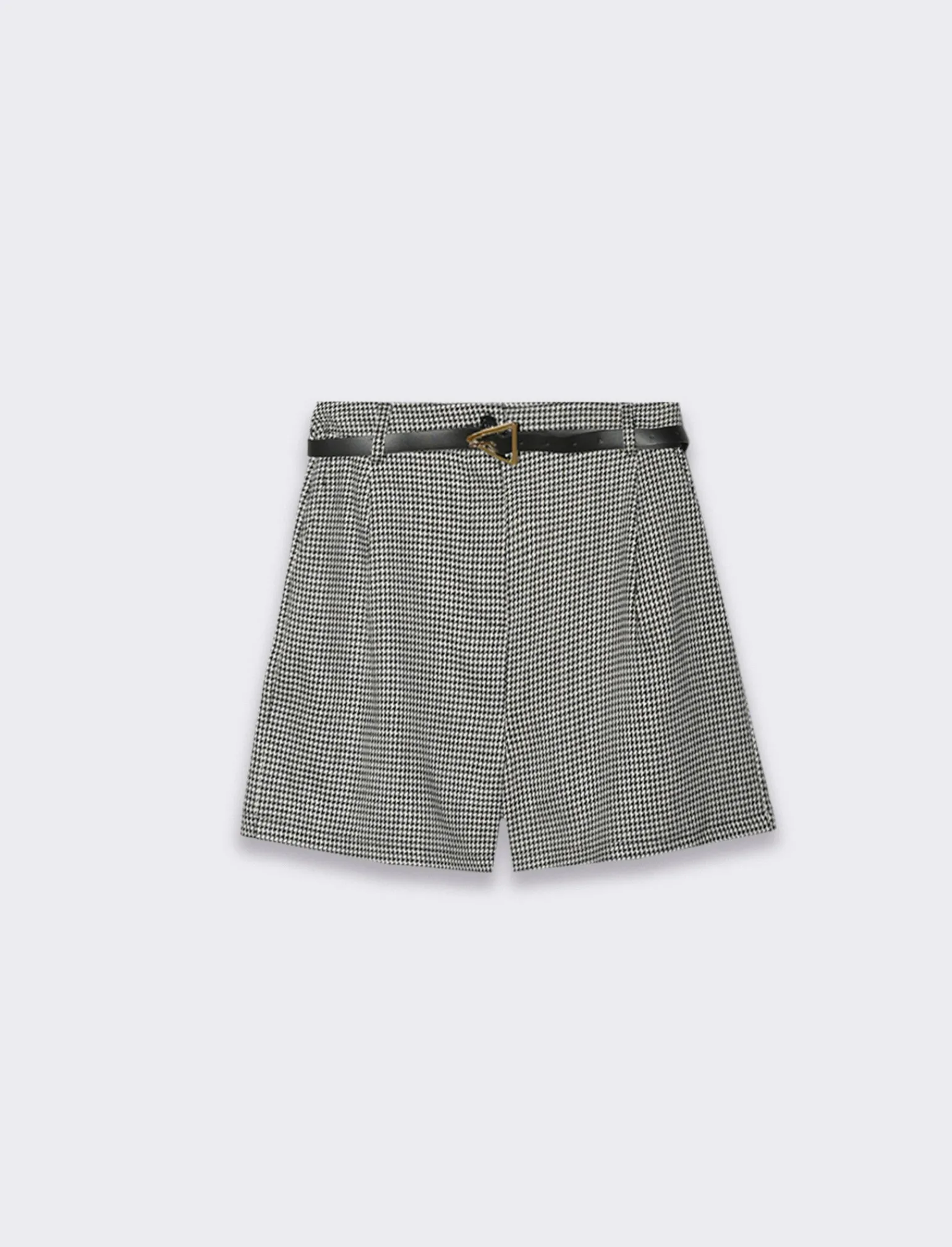 Donna Piazza Italia Donna | Shorts<Short con cintura e tasche all'americana - Pied de poule