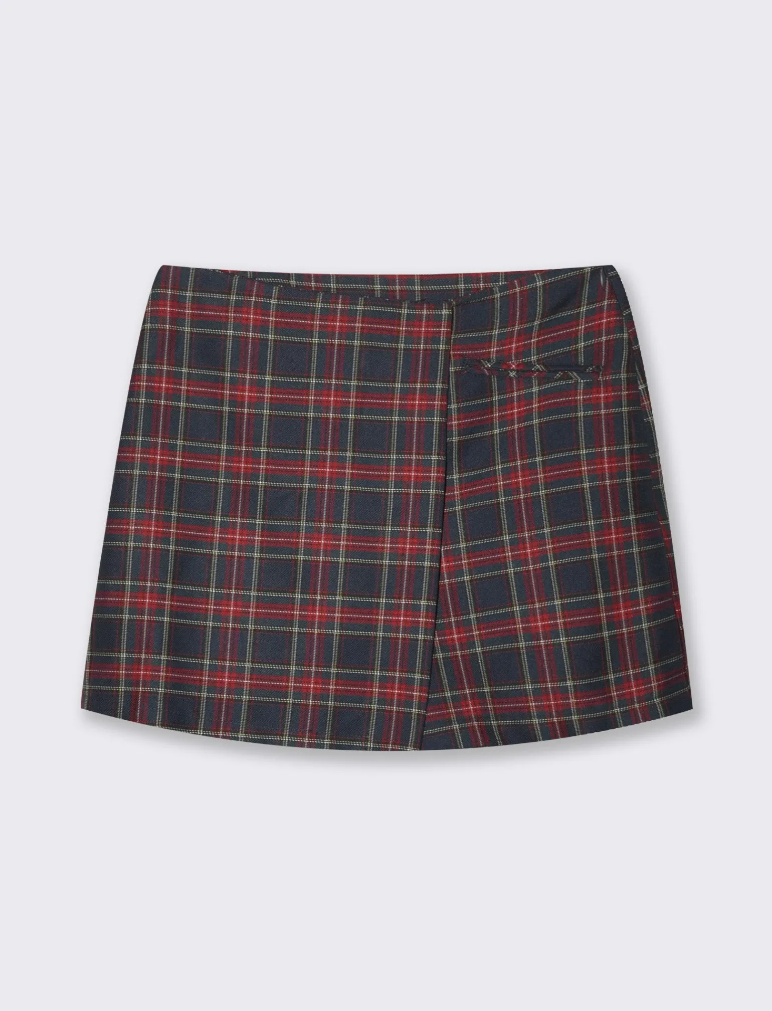 Donna Piazza Italia Shorts<Short effetto gonna in quadro - Blu