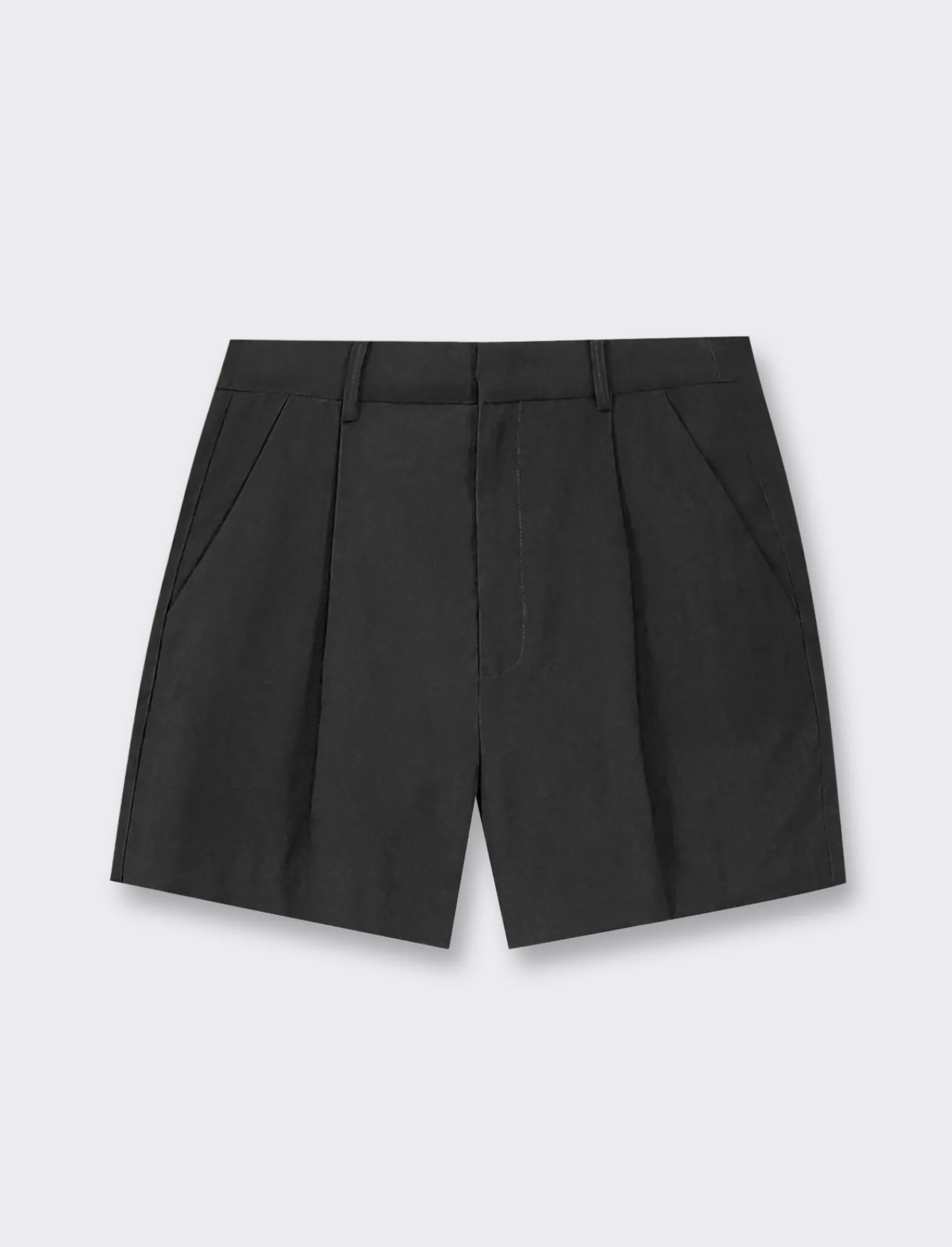 Donna Piazza Italia Shorts<Short formale in tessuto fliodo lunghezza media con chiusara con gancio e bottone -