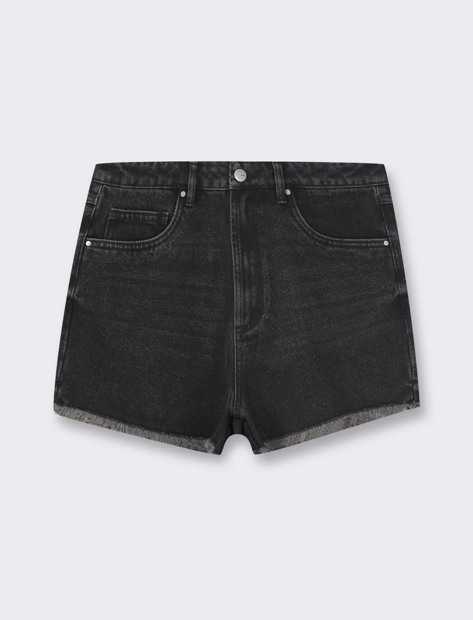 Donna Piazza Italia Shorts<Short in tessuto denim con orlo sfrangiato,apertura con zip e bottone -