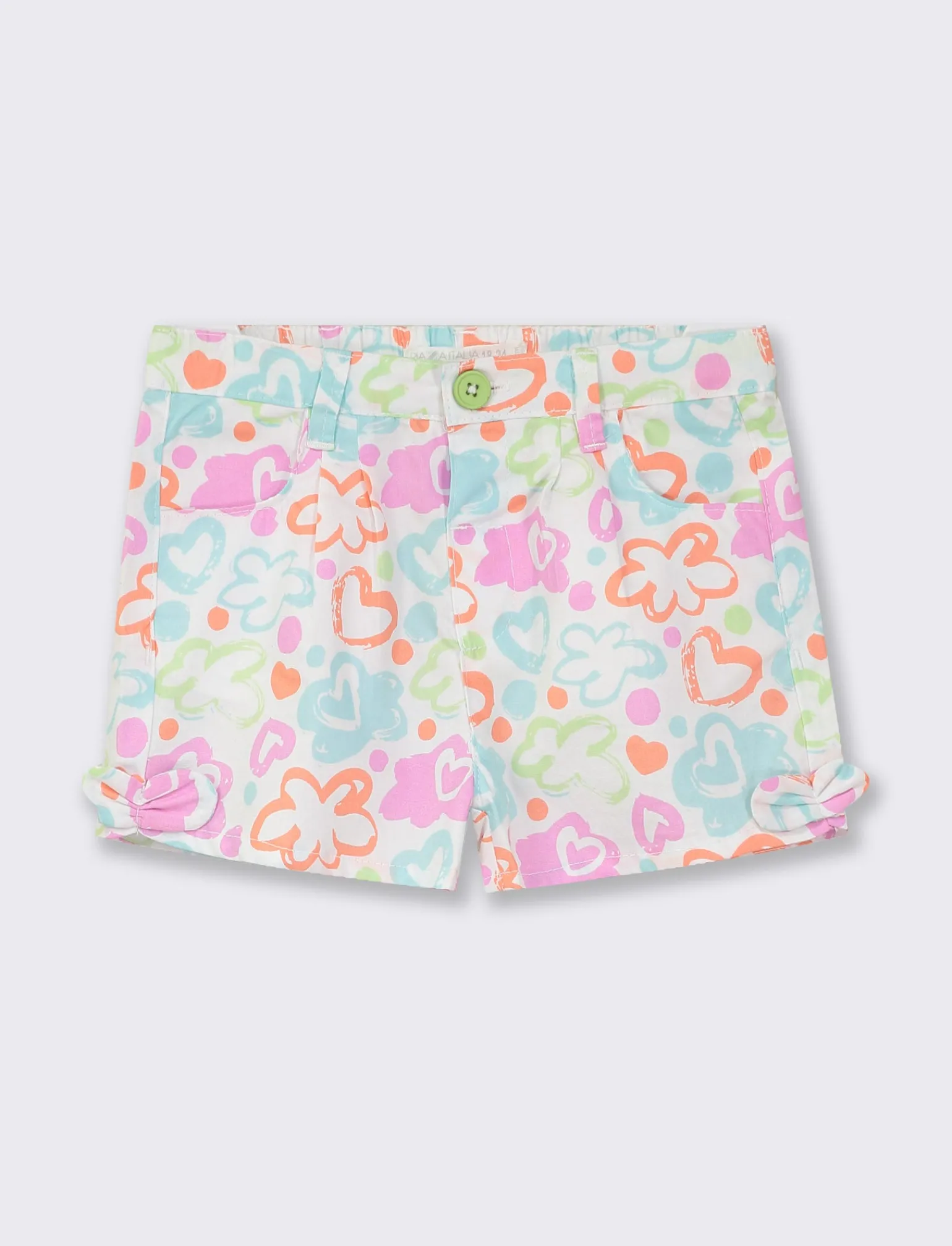 Piazza Italia Neonata<Shorts fantasia con elastico regolabile -