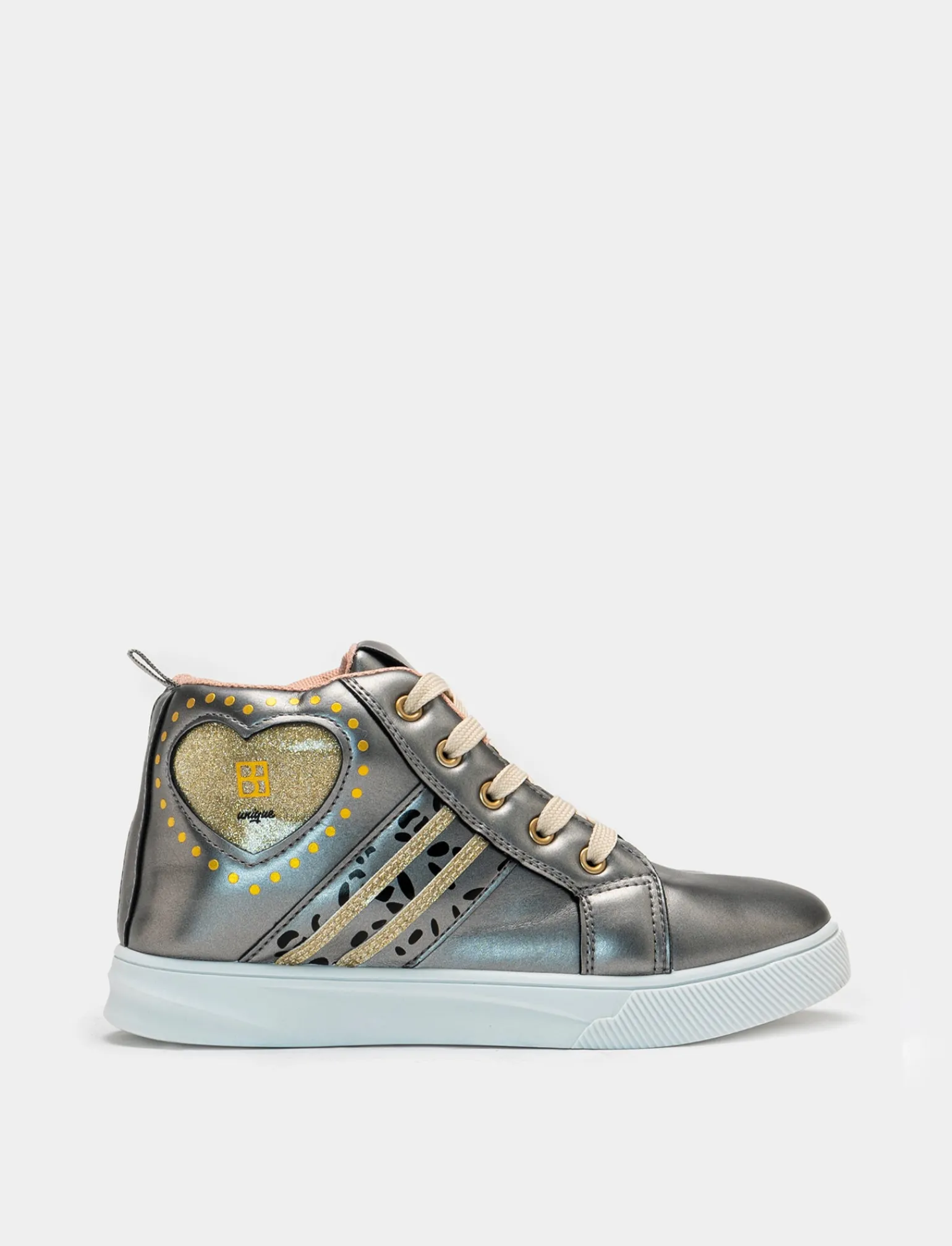 Piazza Italia Bambina<Sneakers a collo alto con cuore glitterato - canna di fucile