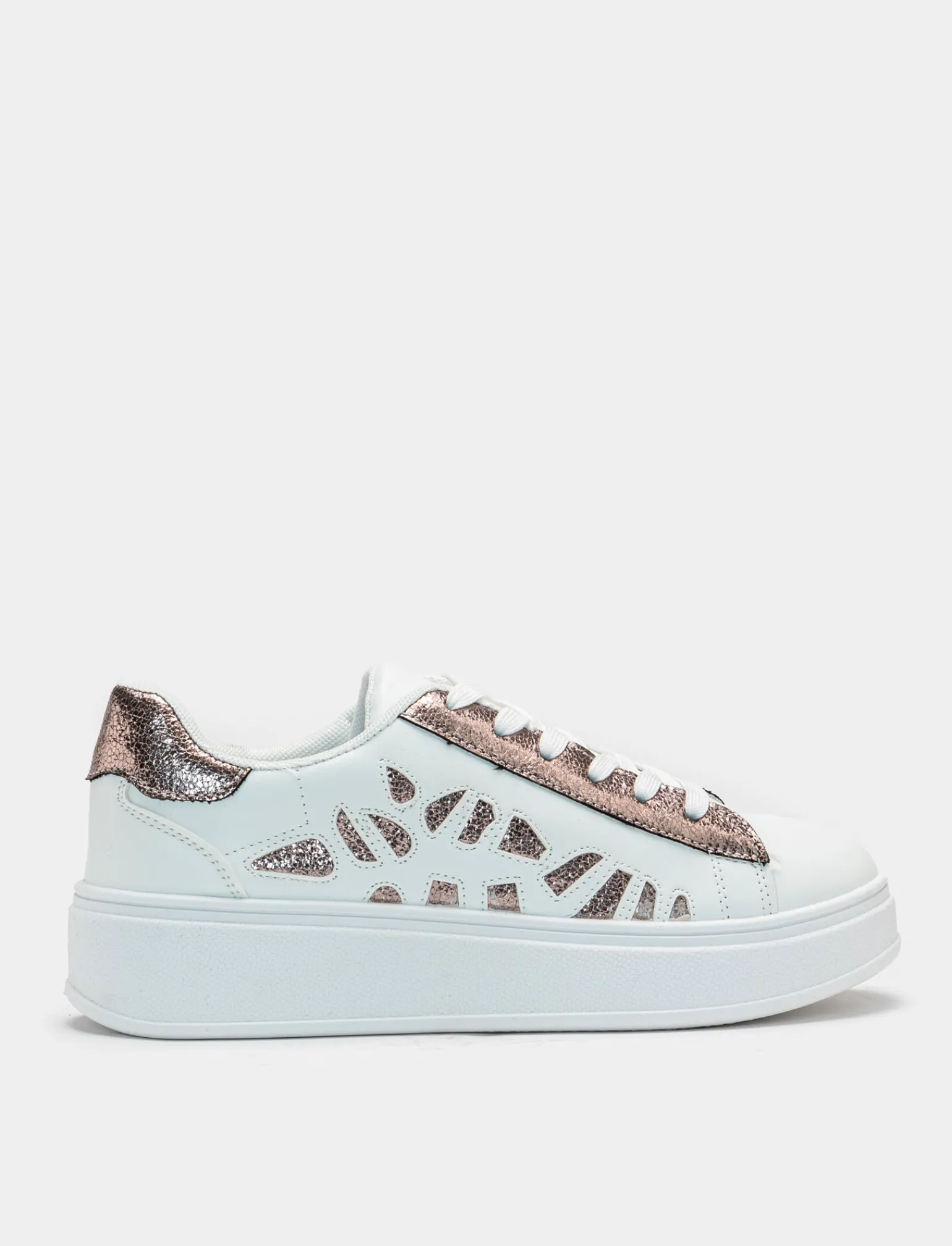 Donna Piazza Italia Donna | Sneakers<Sneakers con intarsi color bronzo -