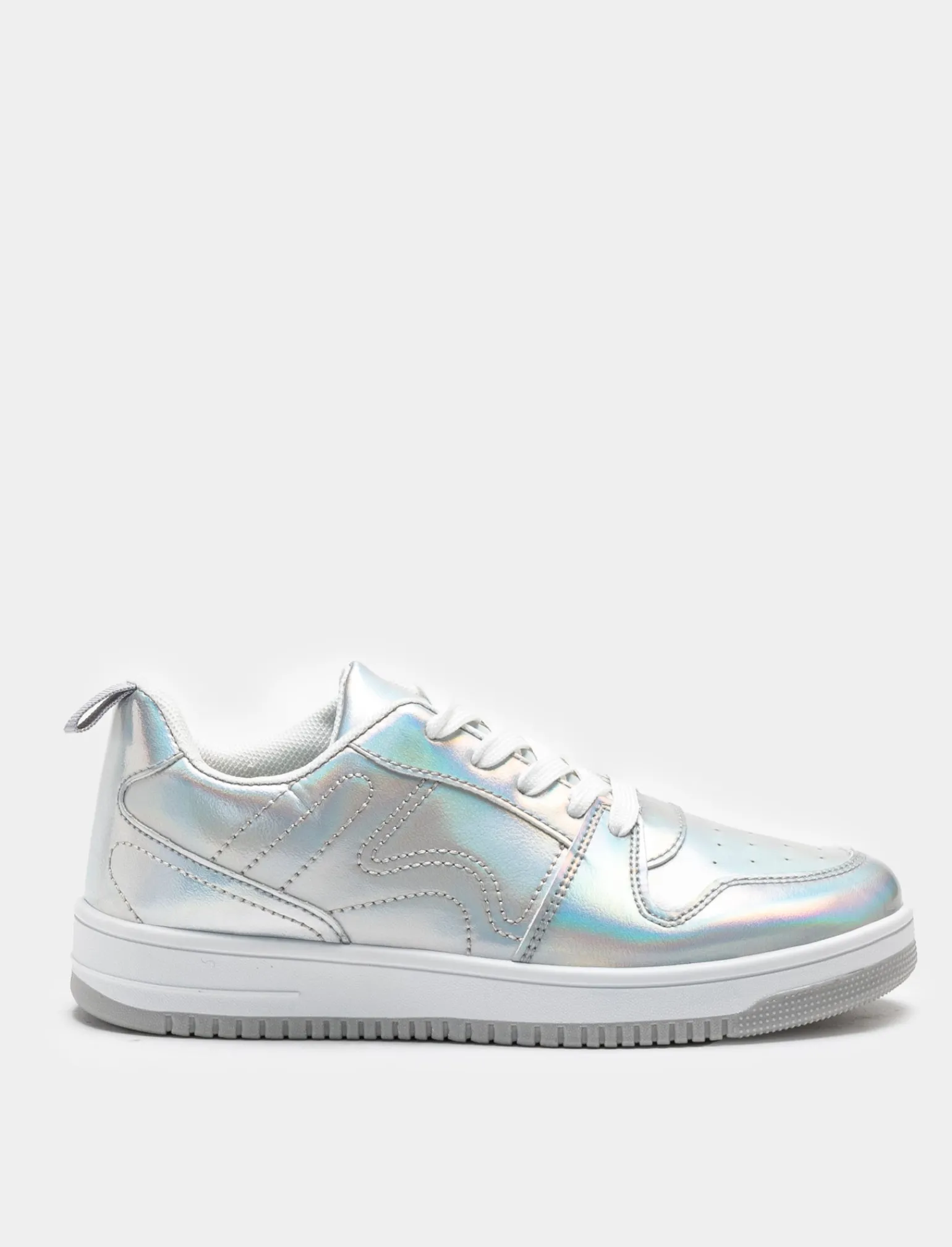 Piazza Italia Bambina<Sneakers laminata in poliuretano color silver -