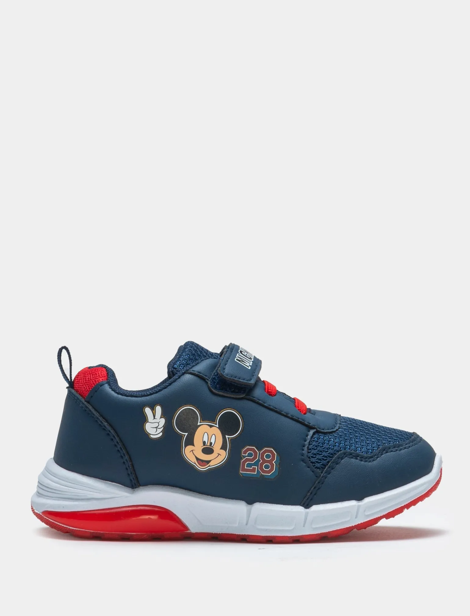 Bambino Piazza Italia Bambino | Sneakers<Sneakers light con strappo e stampa Micky Mouse - -rosso