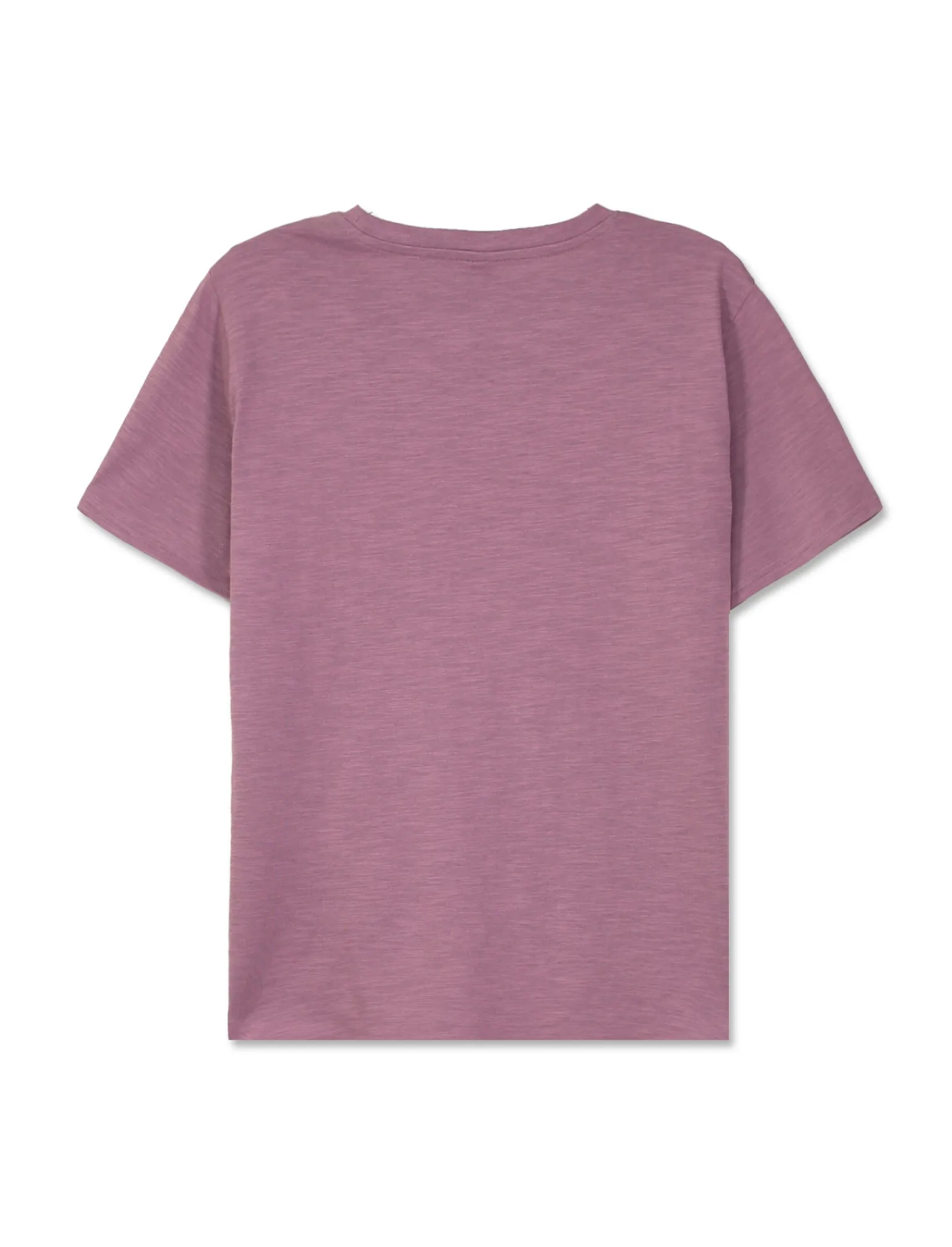 Donna Piazza Italia Donna | T-Shirt E Top<T shirt mezza manica girocollo con stampa effetto laminato con fondo piu lungo - malva