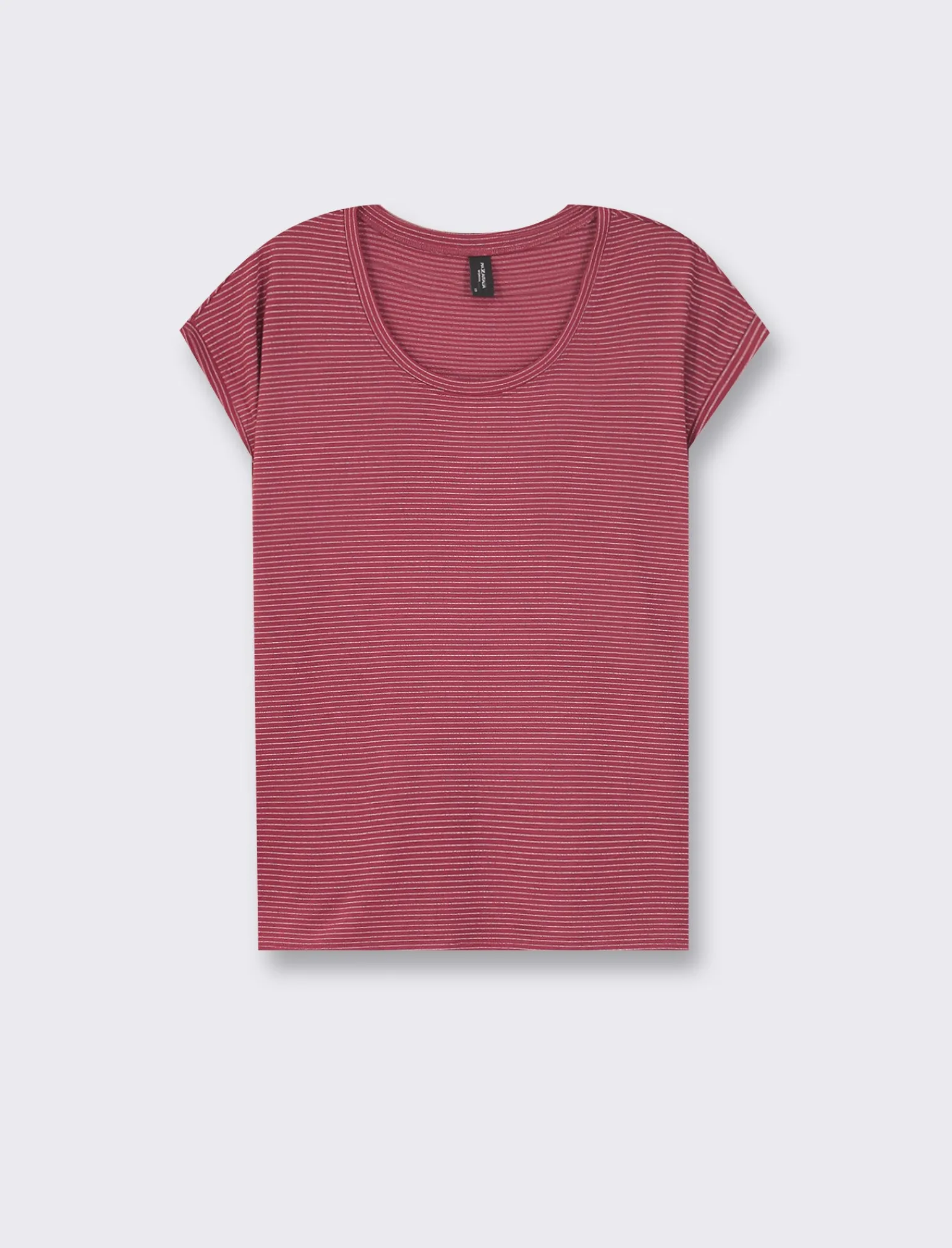 Donna Piazza Italia T-Shirt E Top<T shirt modello a T girocollo con tessuto ottoman e filato effetto metallizato - india