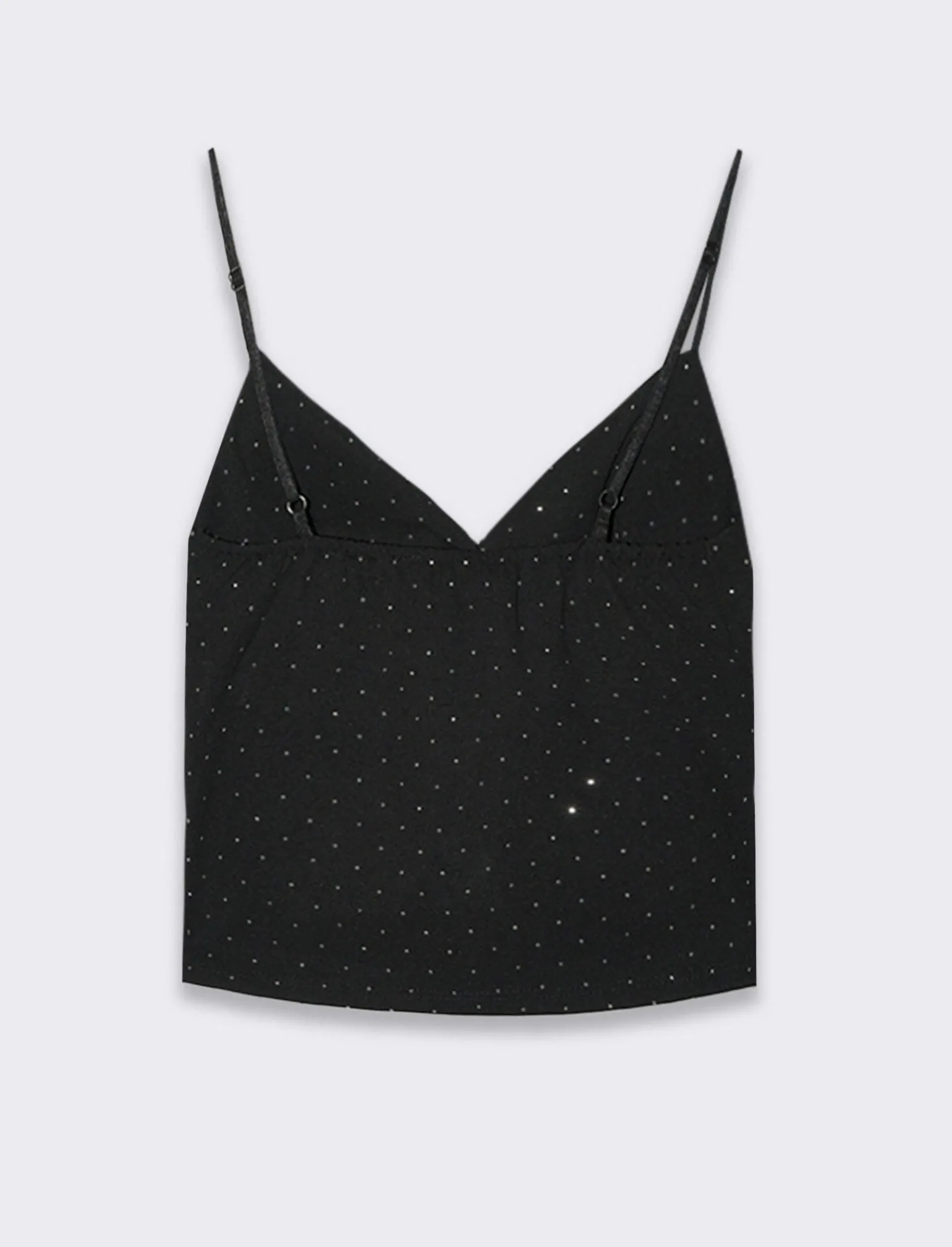 Donna Piazza Italia T-Shirt E Top<Top con bretelline e strass applicati -
