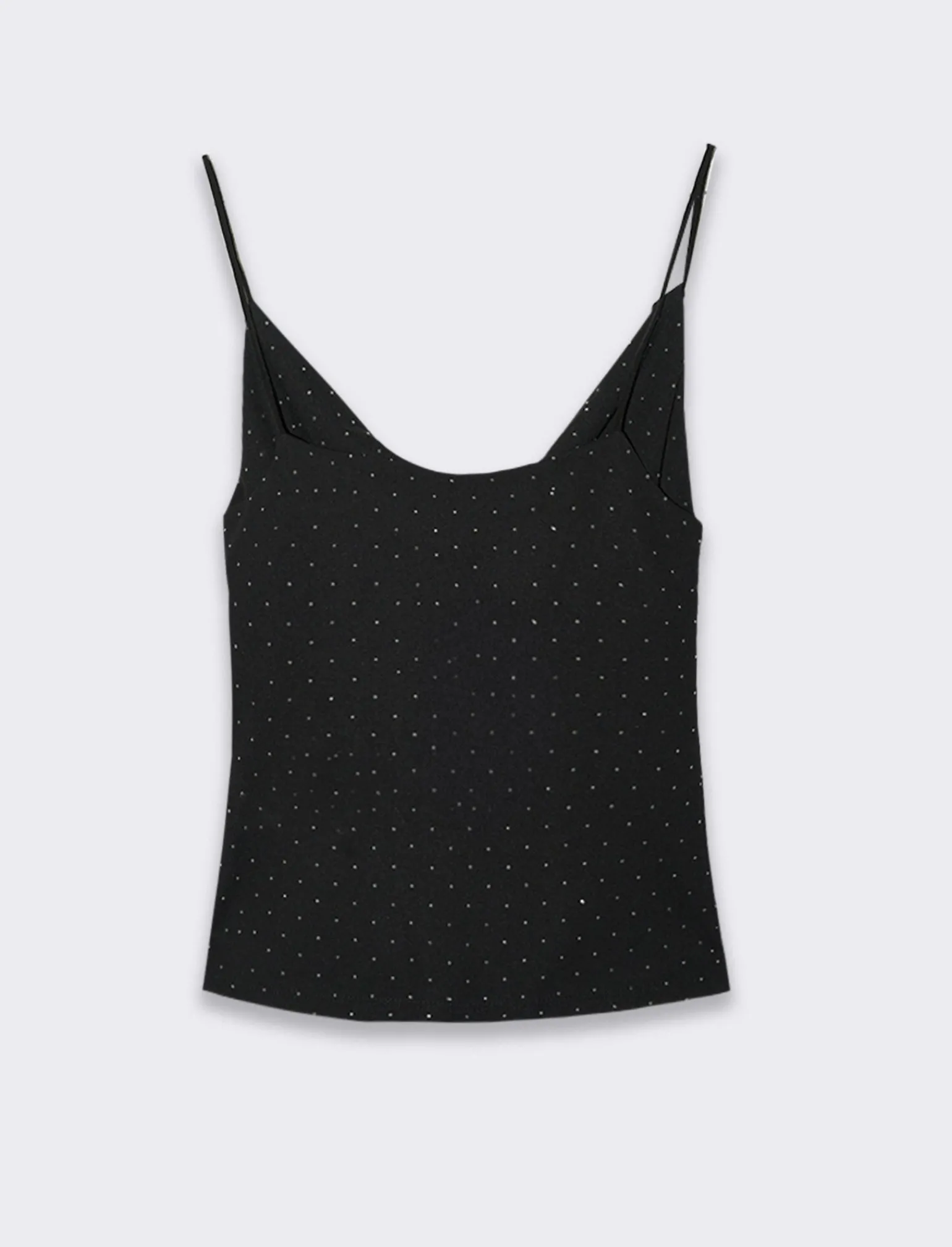 Donna Piazza Italia T-Shirt E Top<Top con bretelline e strass applicati -