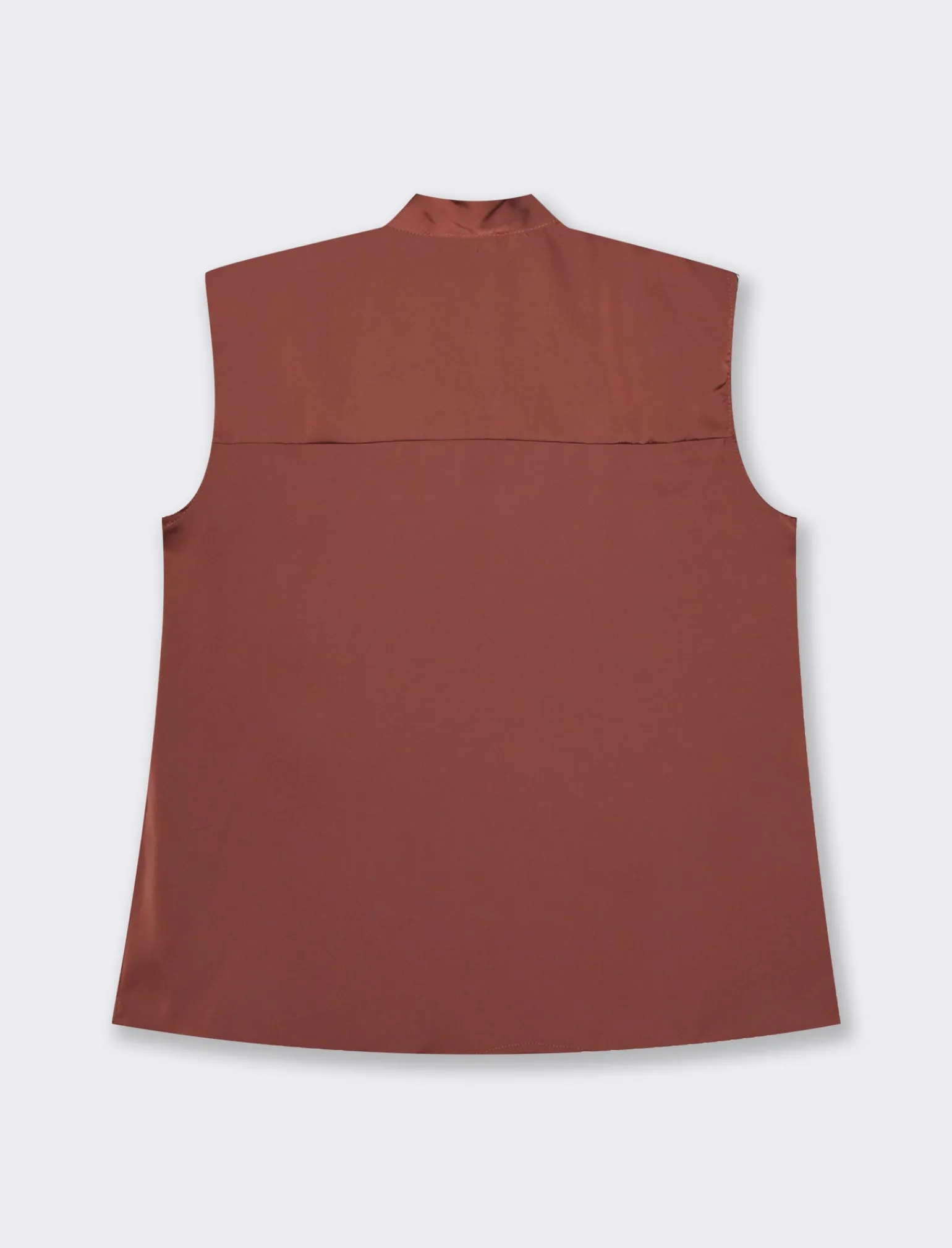 Donna Piazza Italia Donna | T-Shirt E Top<Top con fiocco al collo, vestibilità regular - coccio