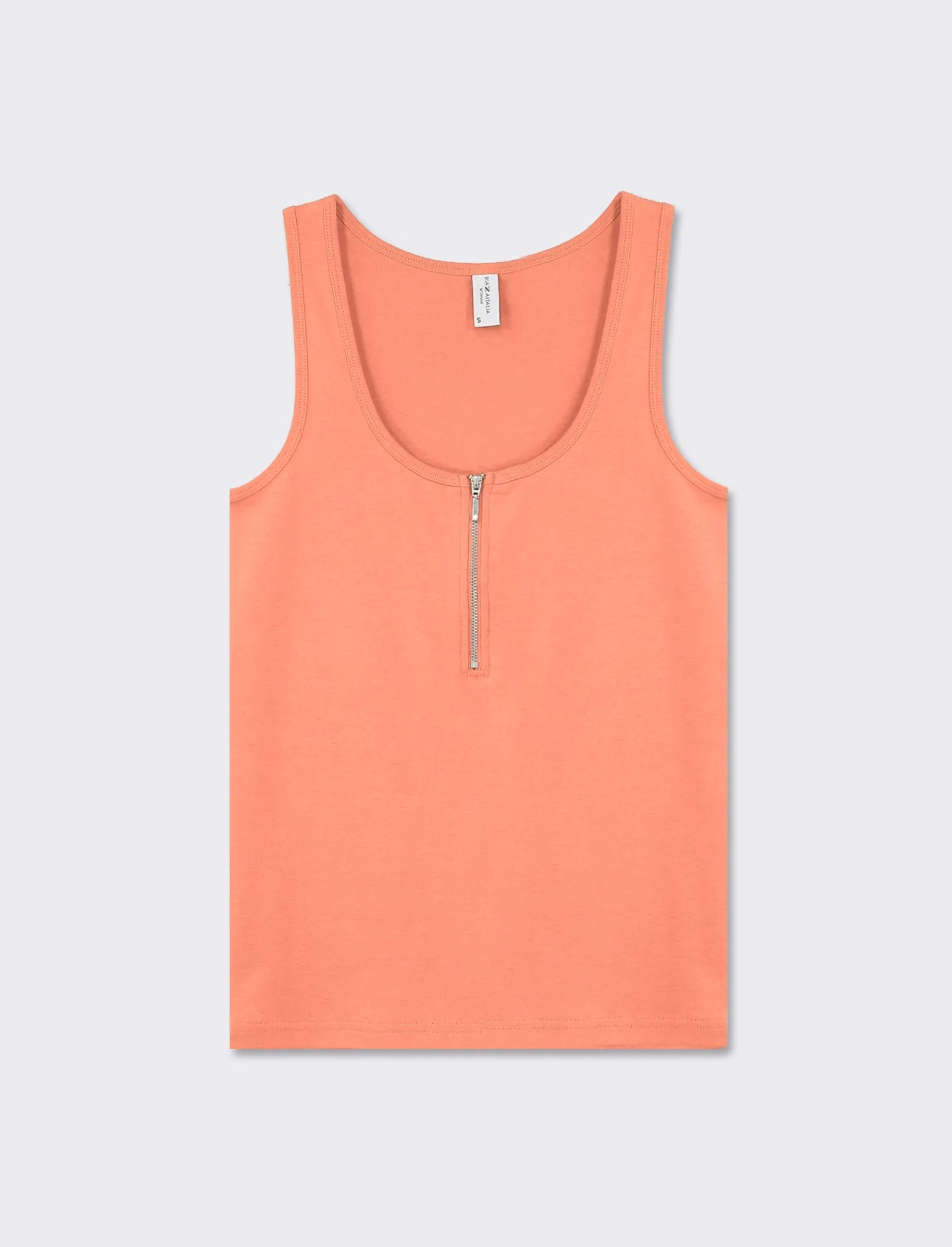 Donna Piazza Italia Donna<Top con zip da donna - Papaya