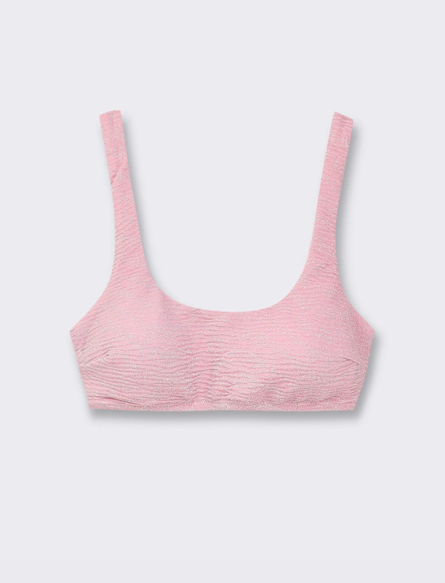 Donna Piazza Italia Donna<Top costume lurex mare modello brassiere - glicine