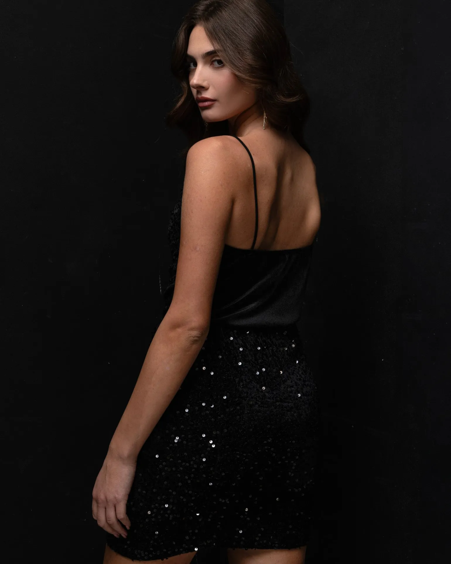 Donna Piazza Italia T-Shirt E Top<Top in paillettes -