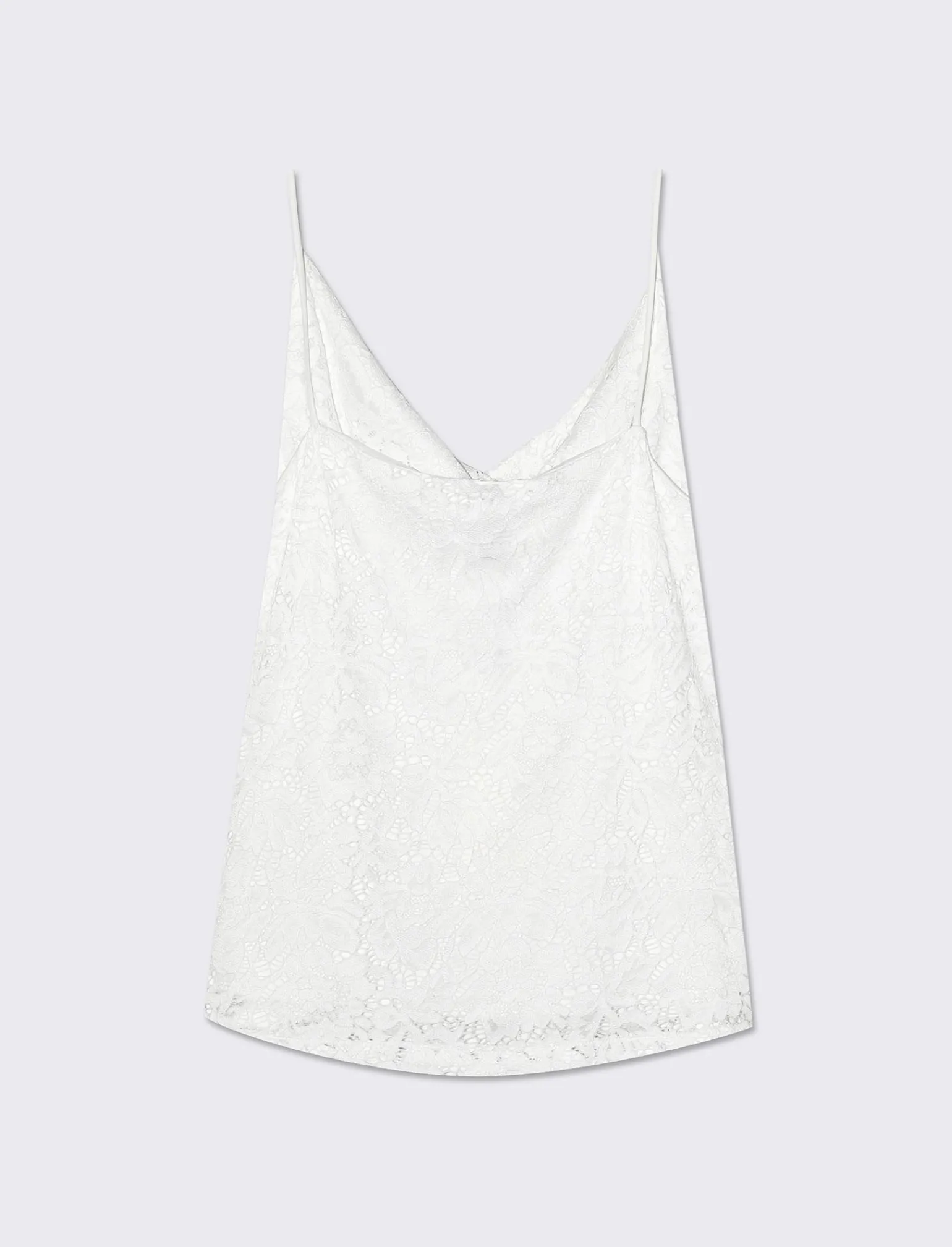 Donna Piazza Italia T-Shirt E Top<Top in pizzo con bretelle da donna - latte