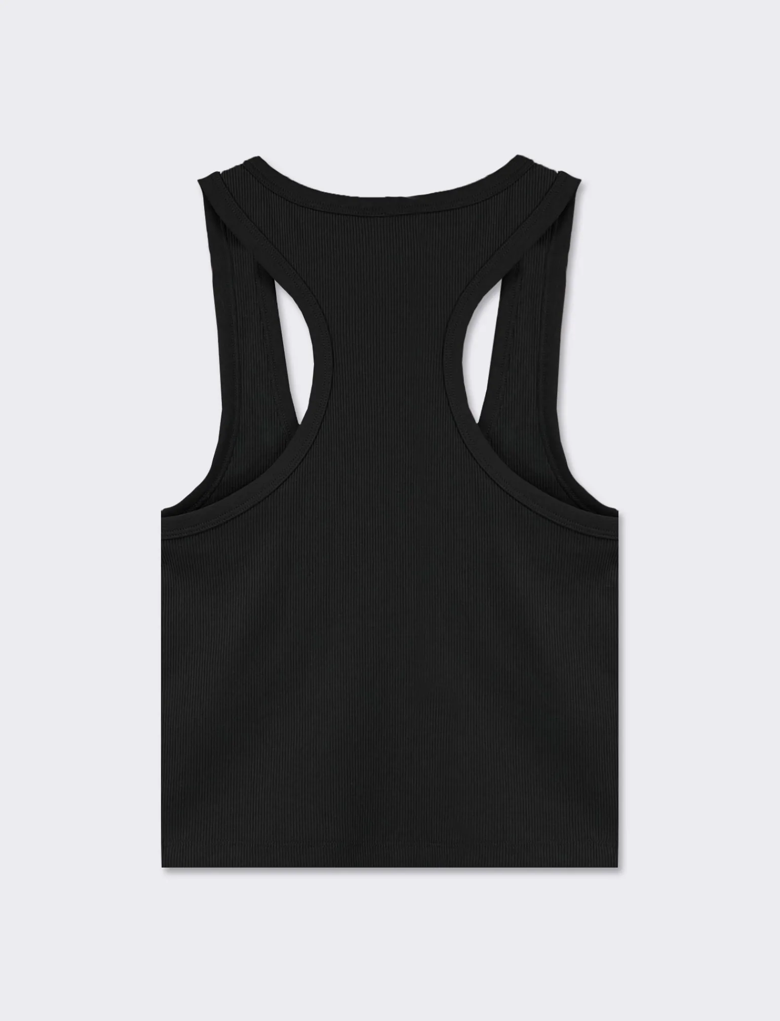 Donna Piazza Italia Donna<Top in rib vogatore crop e slim fit -