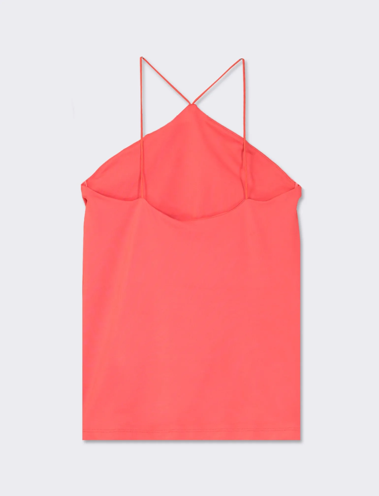 Donna Piazza Italia T-Shirt E Top<Top in tessuto elastico con bretelle incrociate sul davanti - Corallo