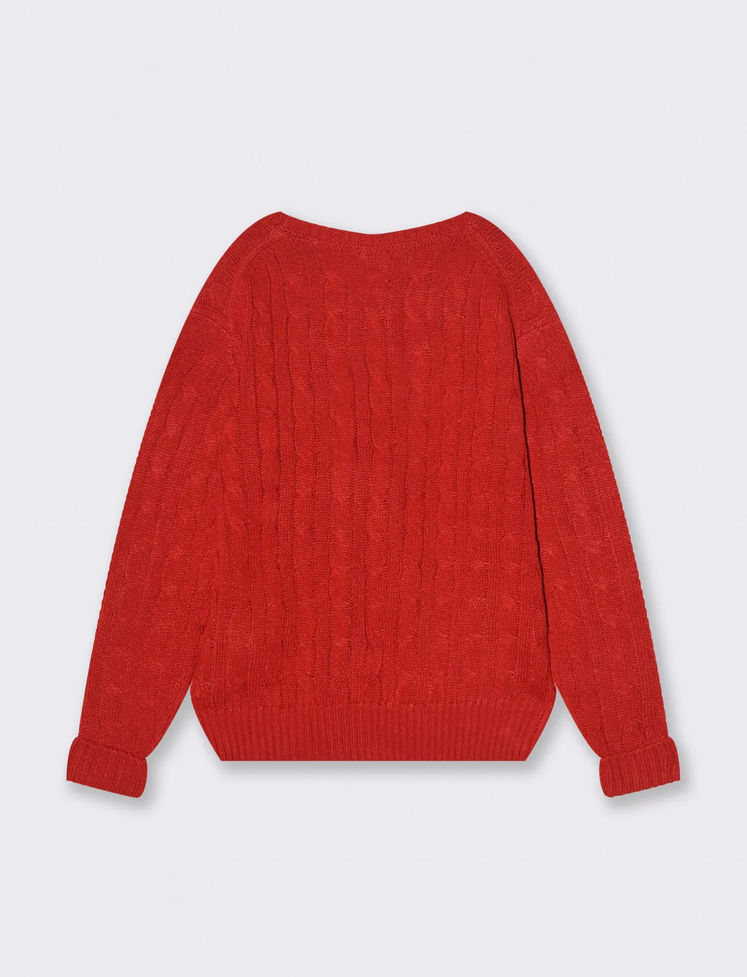 Bambino Piazza Italia Bambino | Maglieria<Tricot tinta unita con ricamo da bambino - Rosso