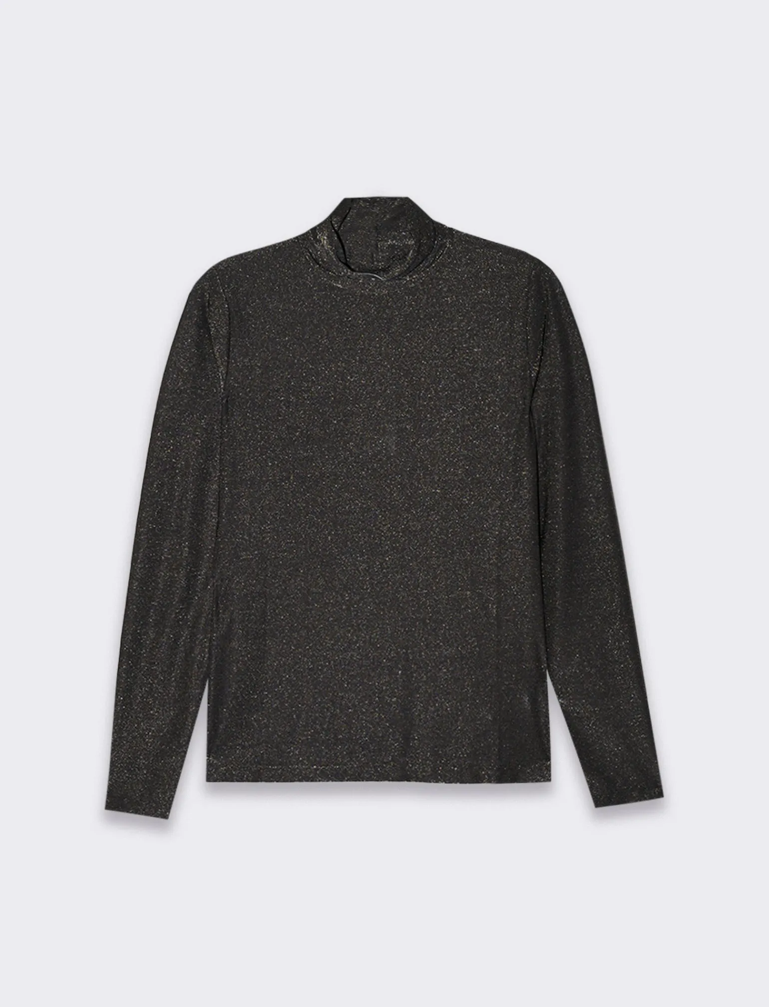 Donna Piazza Italia Donna | Maglieria<T-shirt a collo alto con filo effetto metallizzato vestibilità slim -
