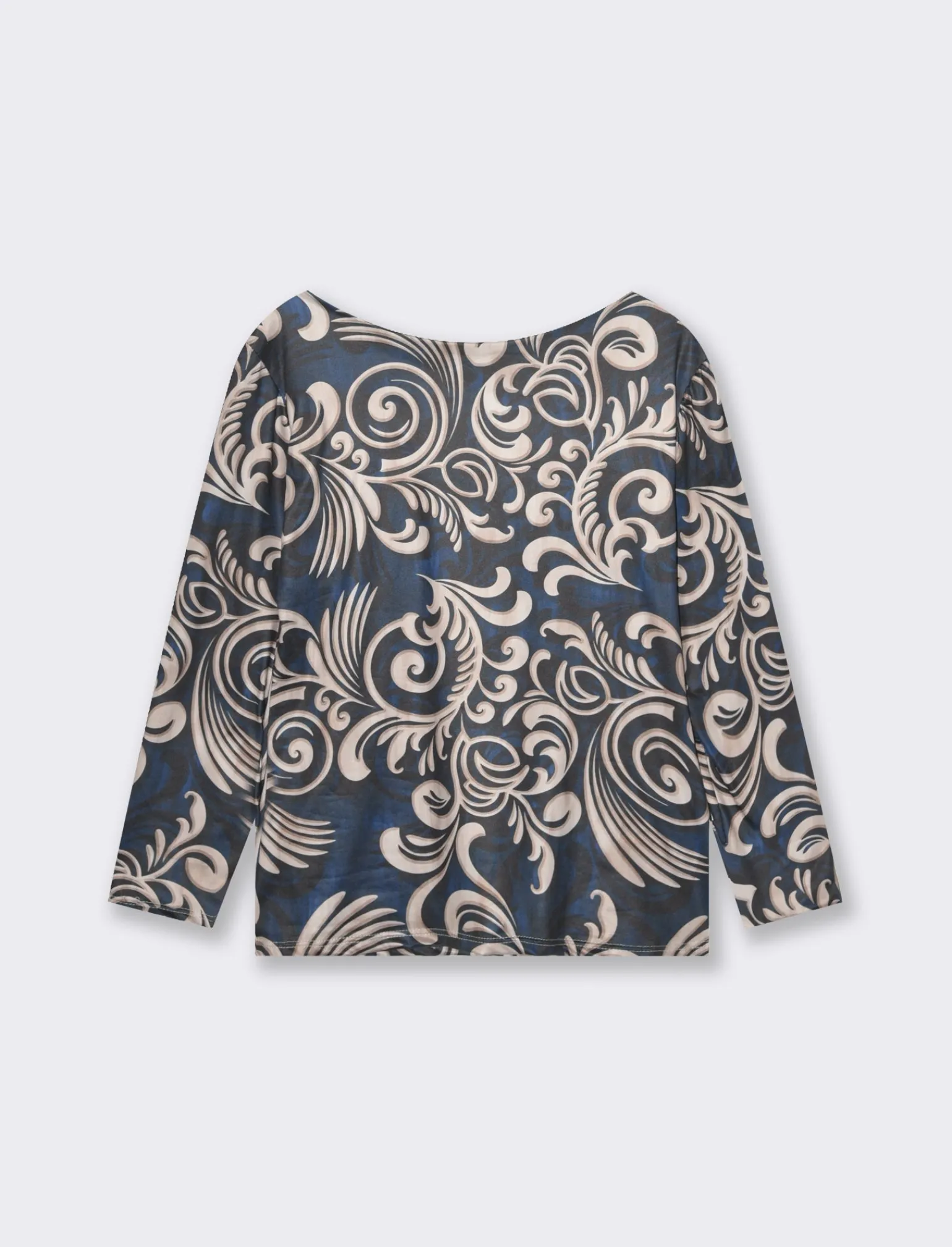 Donna Piazza Italia Donna | Maglieria<T-shirt a manica lunga stampata girocollo  - var 1