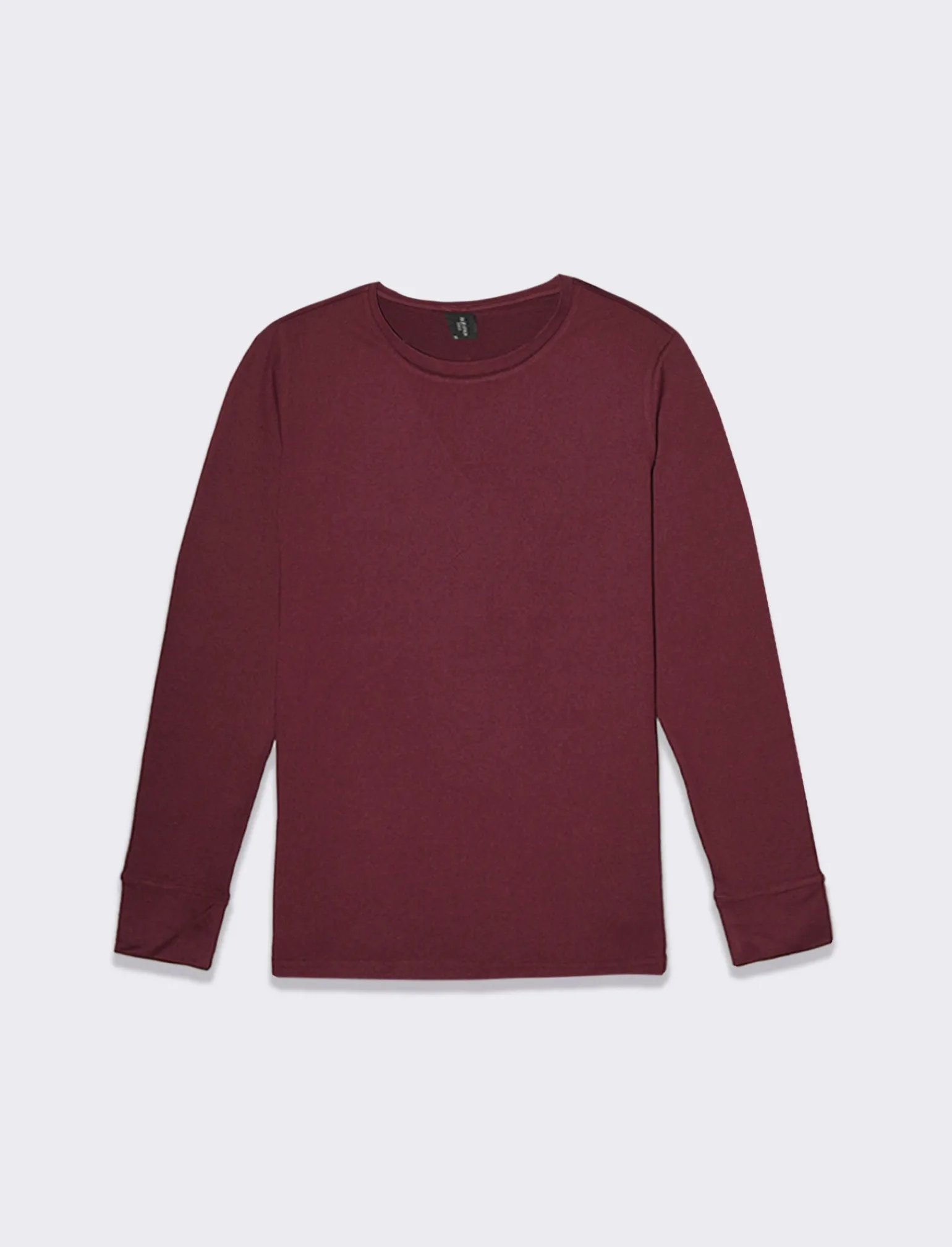 Donna Piazza Italia Donna | Maglieria<T-shirt basica a manica lunga con spacco sul polsino - Lampone