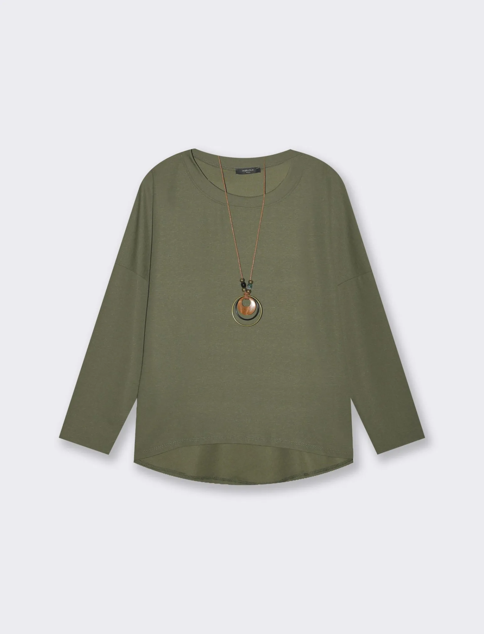 Donna Piazza Italia Donna | Maglieria<T-shirt basica manica lunga giro collo da donna - Ve.milit.