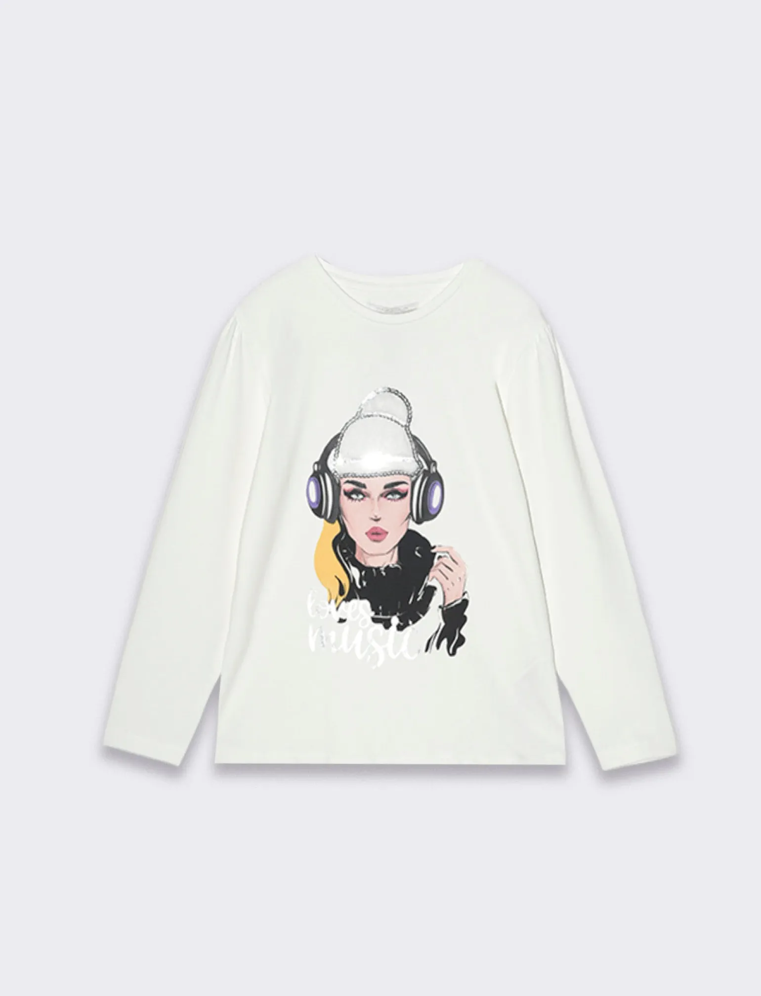 Piazza Italia Bambina | T-Shirt E Top<T-shirt con applicazioni in pelliccia e paillettes - sporco