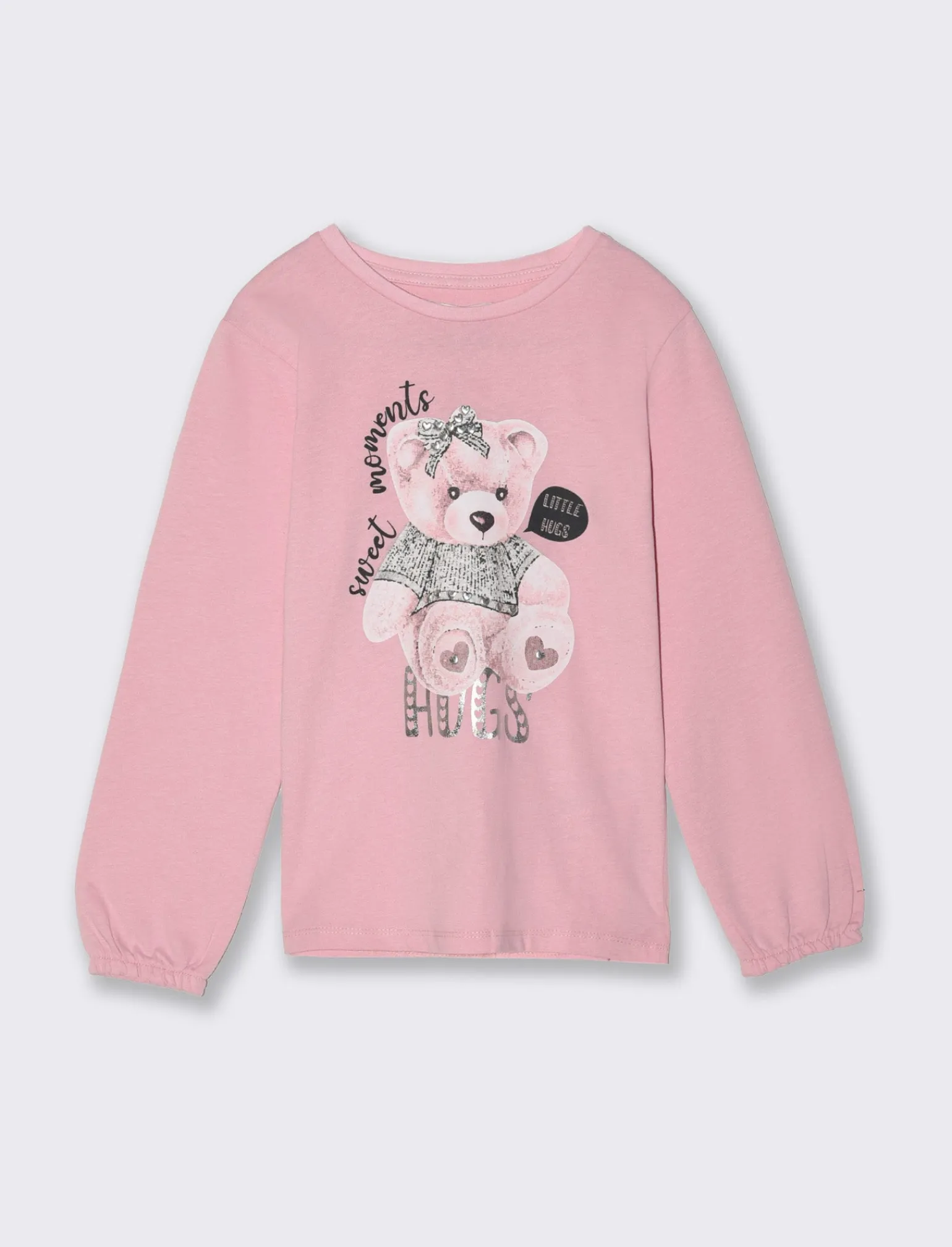 Piazza Italia Bambina | T-Shirt E Top<T-shirt con stampa a borchie da bambina - Rosa