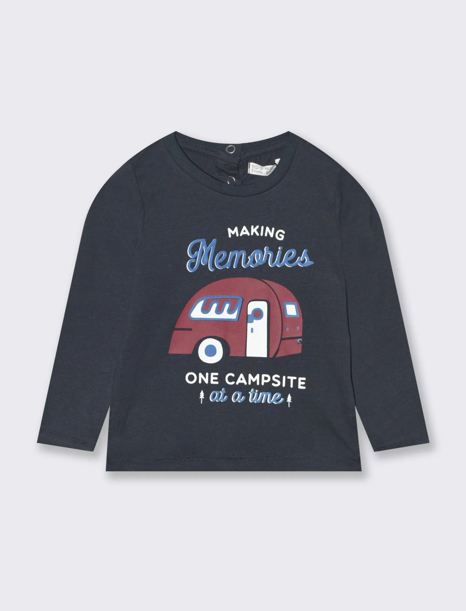 Piazza Italia Neonato | T-Shirt E Top<T-shirt con stampa in cotone garzato - Blu