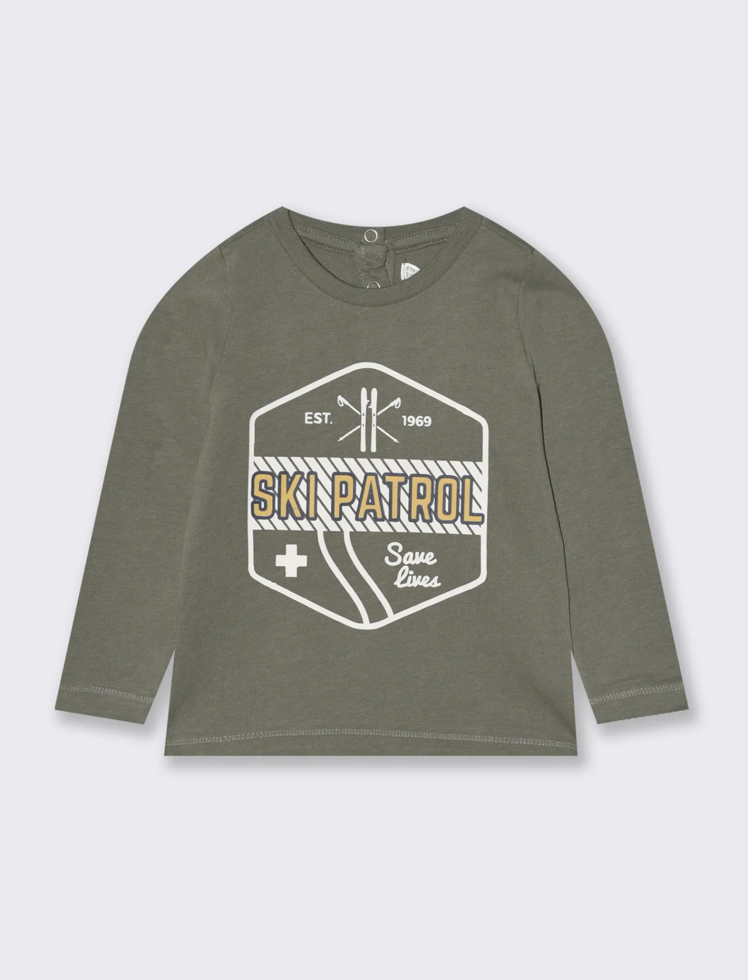 Piazza Italia Neonato | T-Shirt E Top<T-shirt con stampaÂ in jersey peach - Verde militare